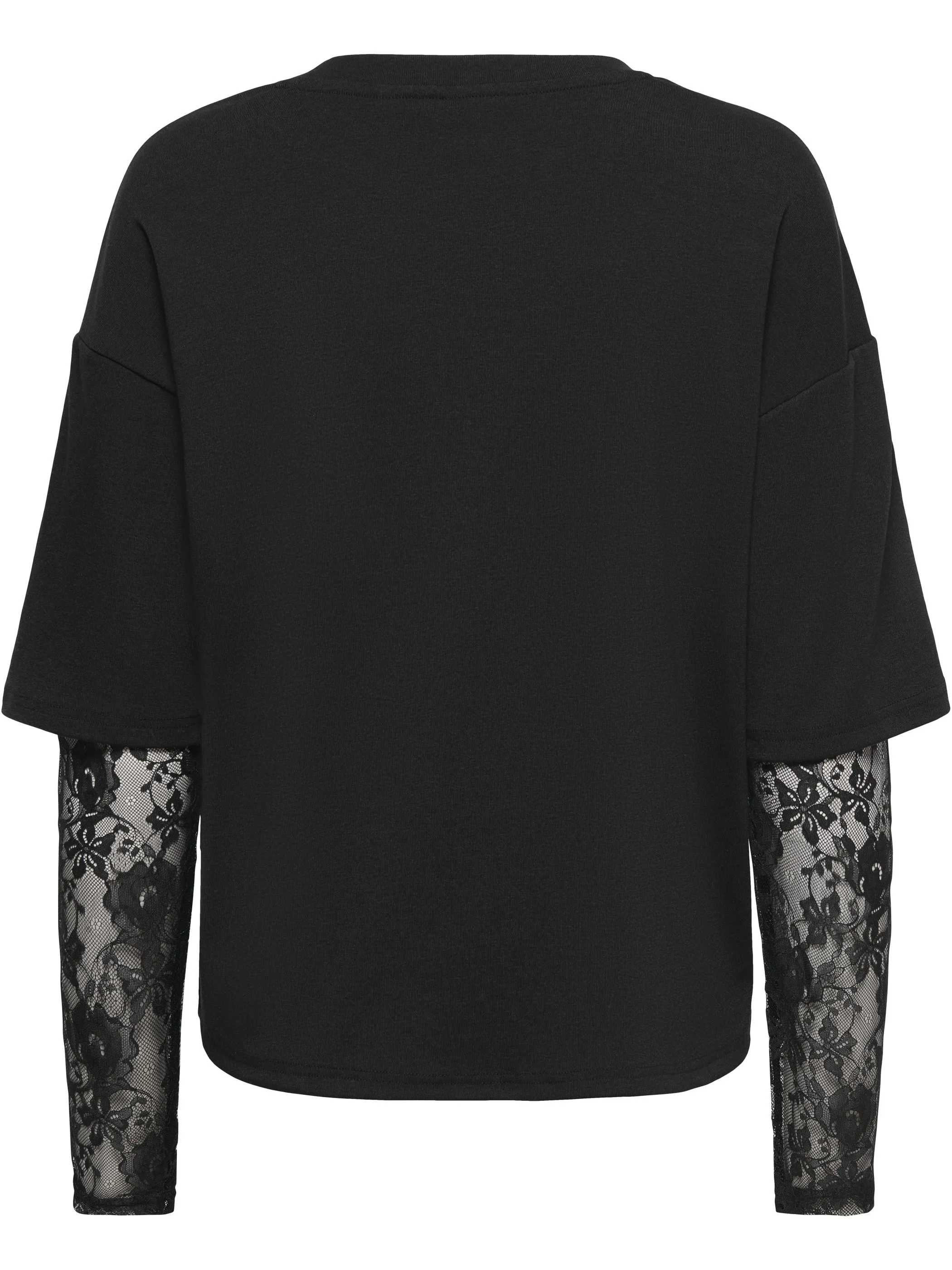 Only 15381333 ONLTAHLIA L/S LACE TO Schwarz 931453 177911001