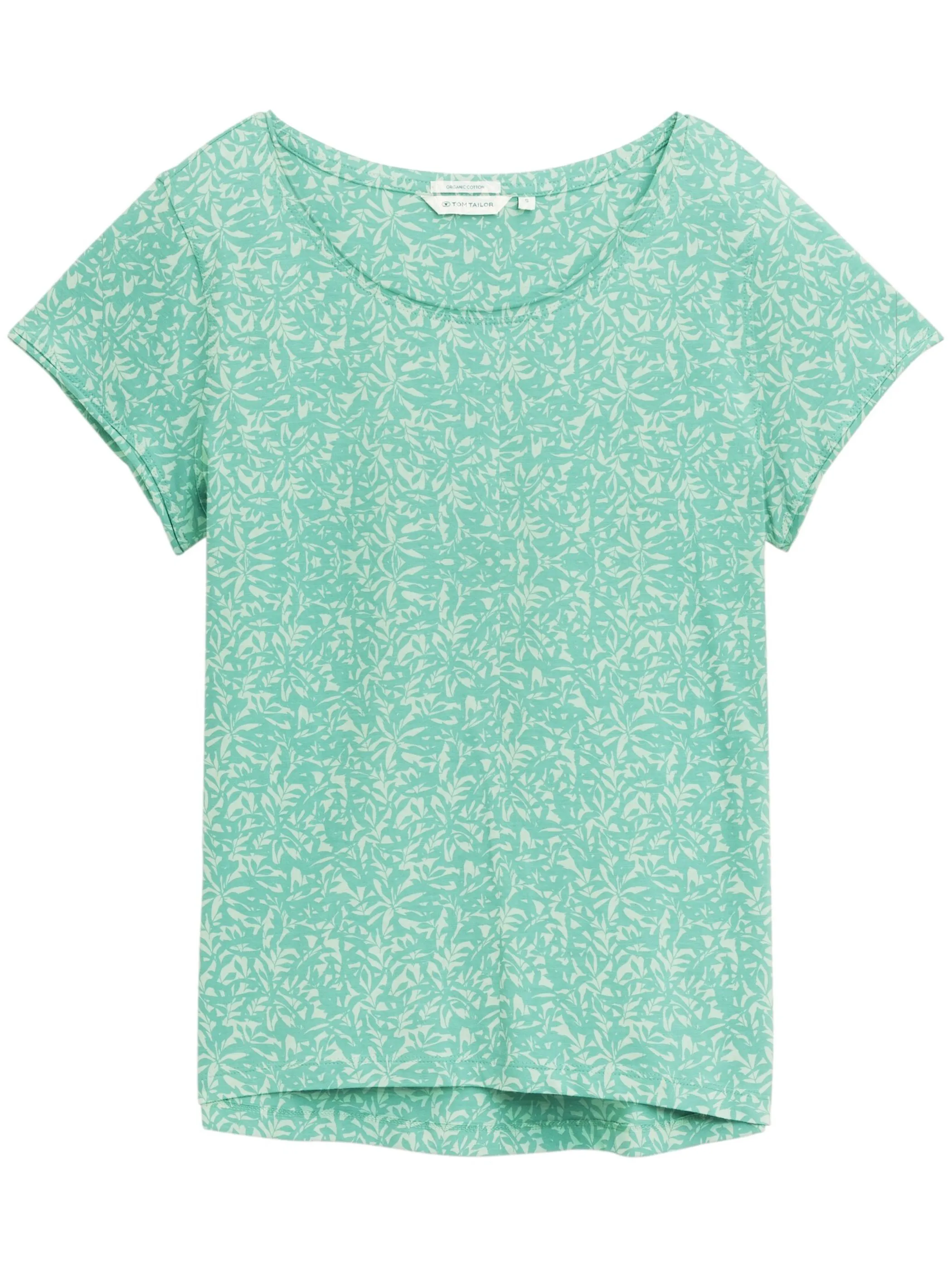 Tom Tailor 1047244 T-shirt slub crew neck Grün 908821 38317 1