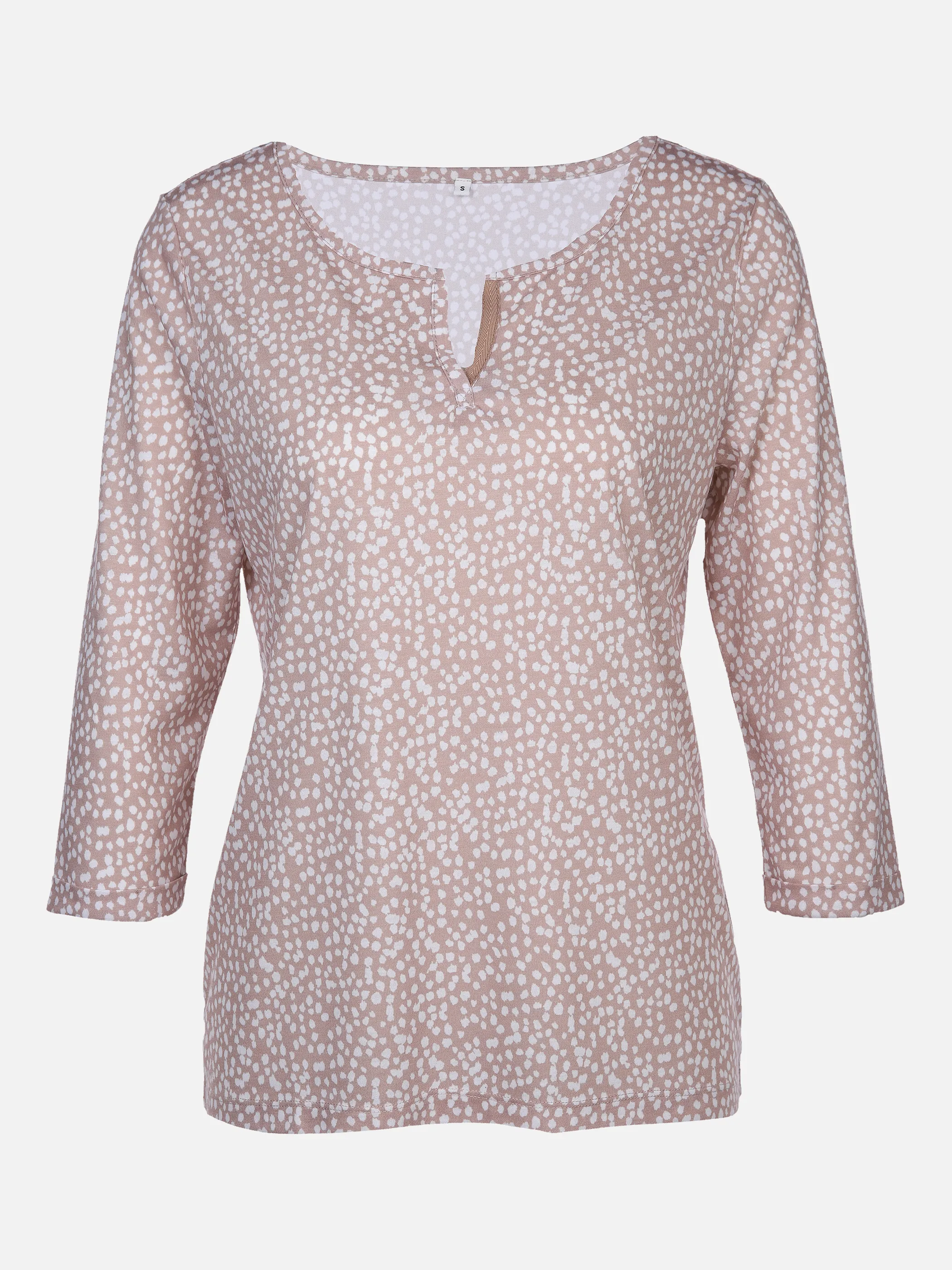 Sure Da-Printshirt m. 3/4 Arm Braun 876790 SAND/OFF 1 Sure Da-Printshirt m. 3/4 Arm Braun 876790 SAND/OFF 1