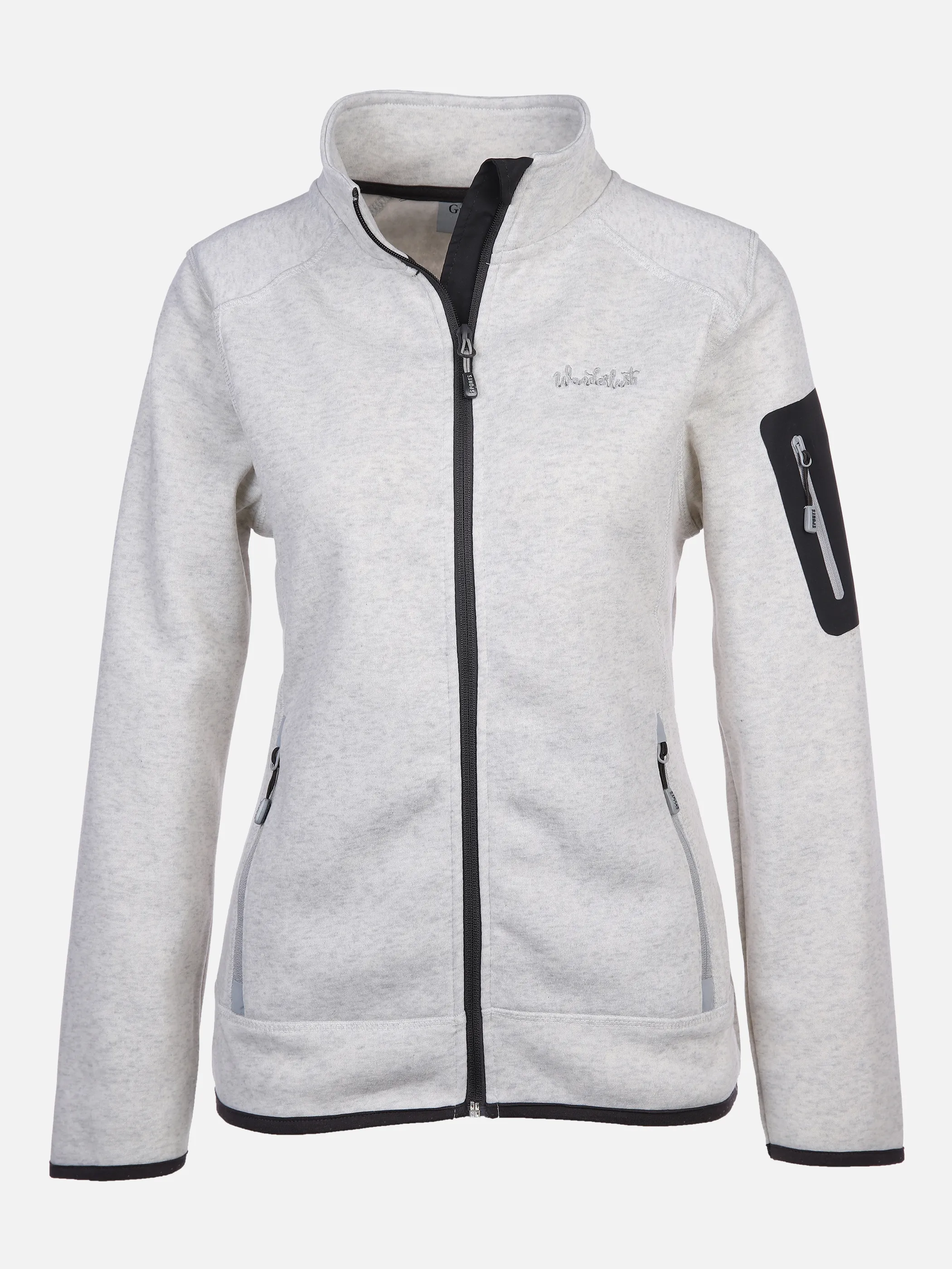 Grinario Sports Da-Fleecejacke Weiß 868041 WHITE MEL 1