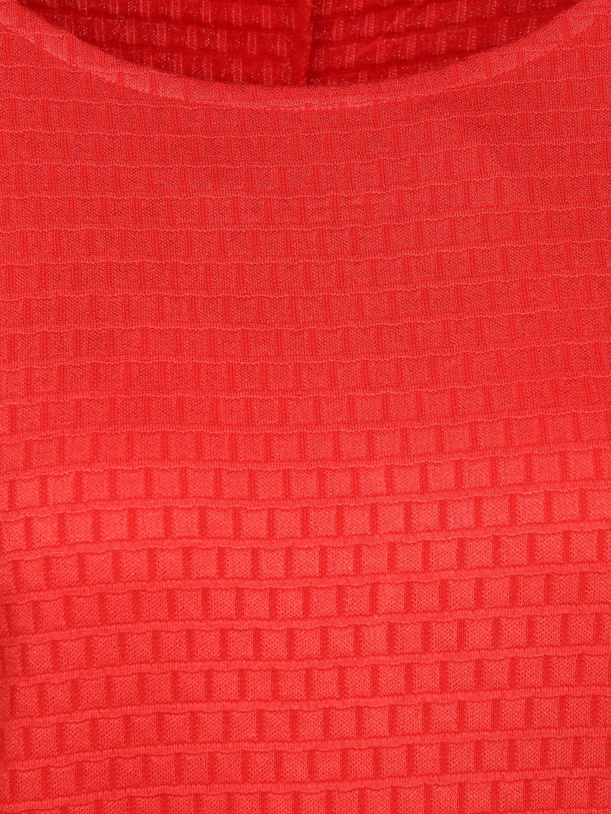 Sure Da-Struktur-Jacquard-Shirt Rot 889313 TOMATO 3