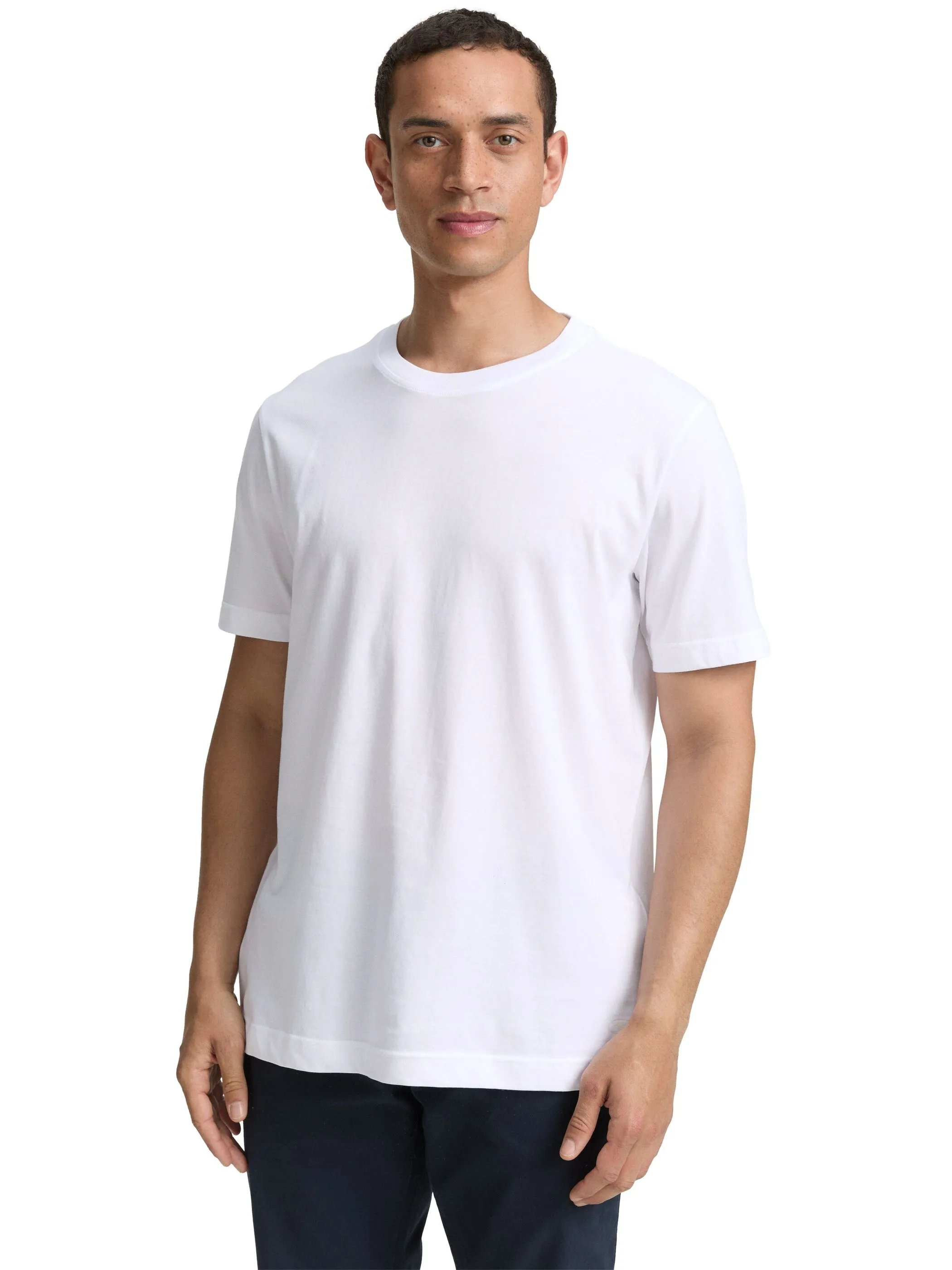 Tom Tailor 1048393 NOS double pack crew neck tee Weiß 920946 20000 5