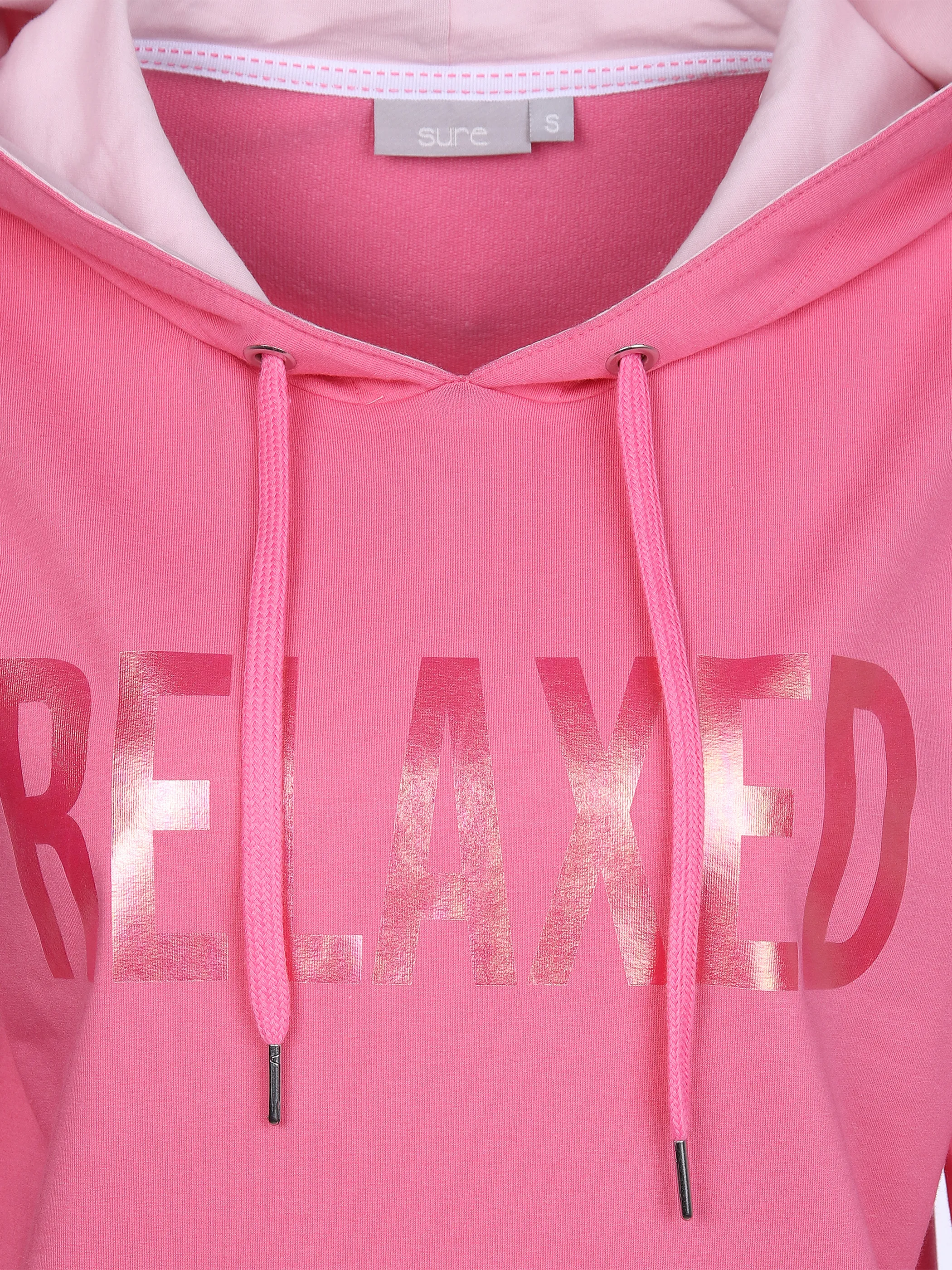 Sure Da-Sweatshirt m. Frontprint Pink 864726 PINK 3