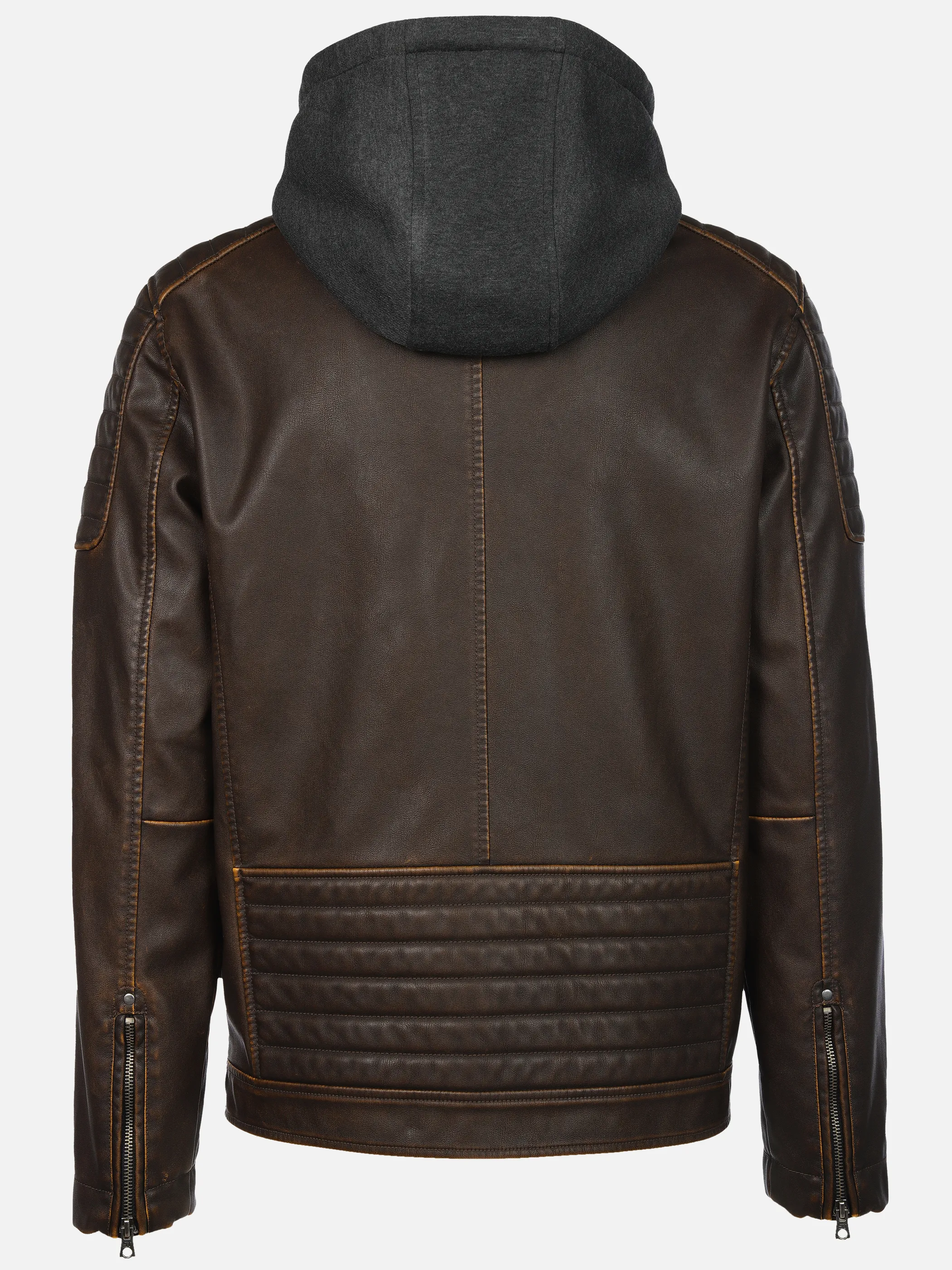Southern Territory He. PU-Bikerjacke Vintage braun washed Braun 916507 28 2