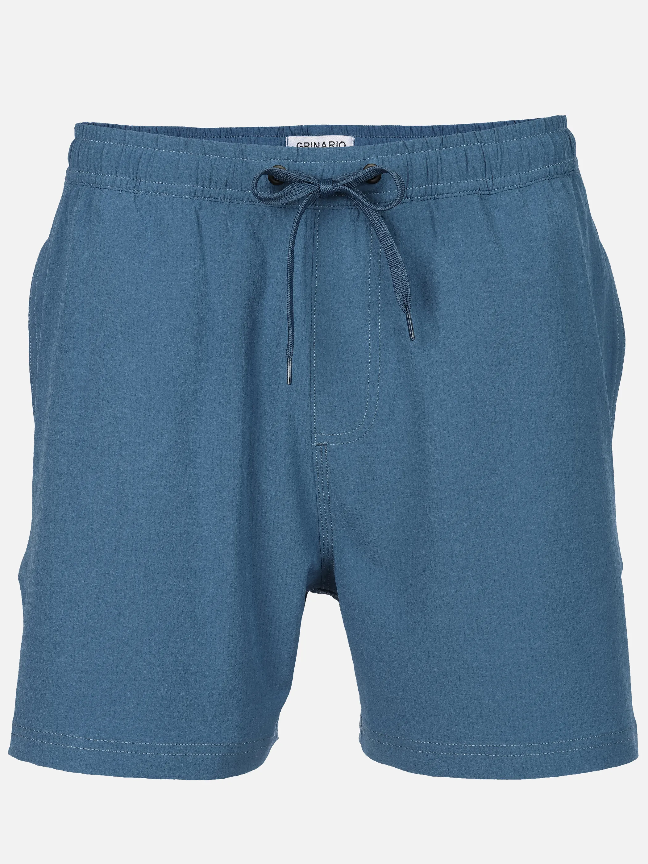 Grinario Sports He-Badeshorts, Seersucker, m. Gesäßtasche Blau 923519 BLUE 1