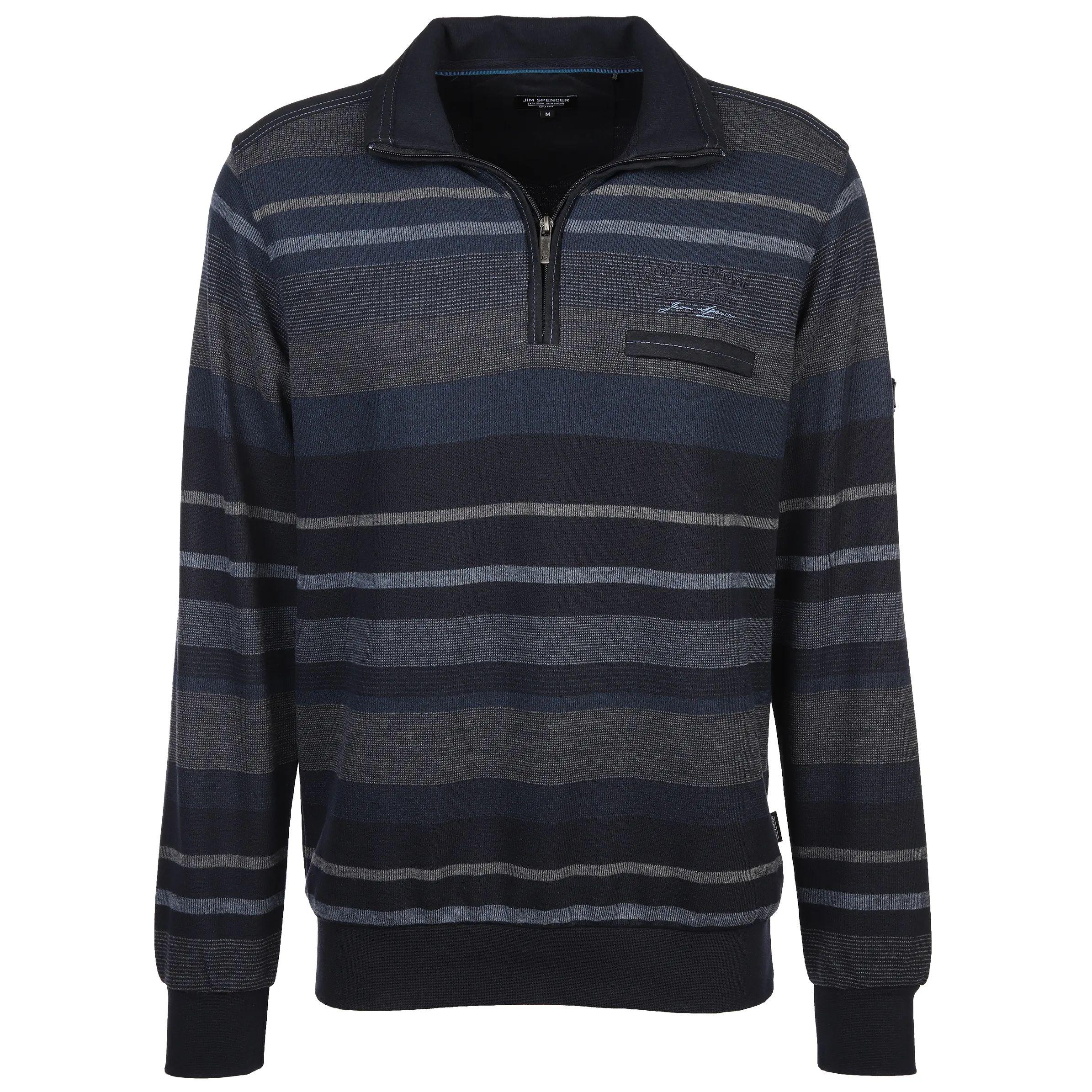 Jim Spencer He. Sweattroyer melange Blau 884609 NAVY 1 Jim Spencer He. Sweattroyer melange Blau 884609 NAVY 1