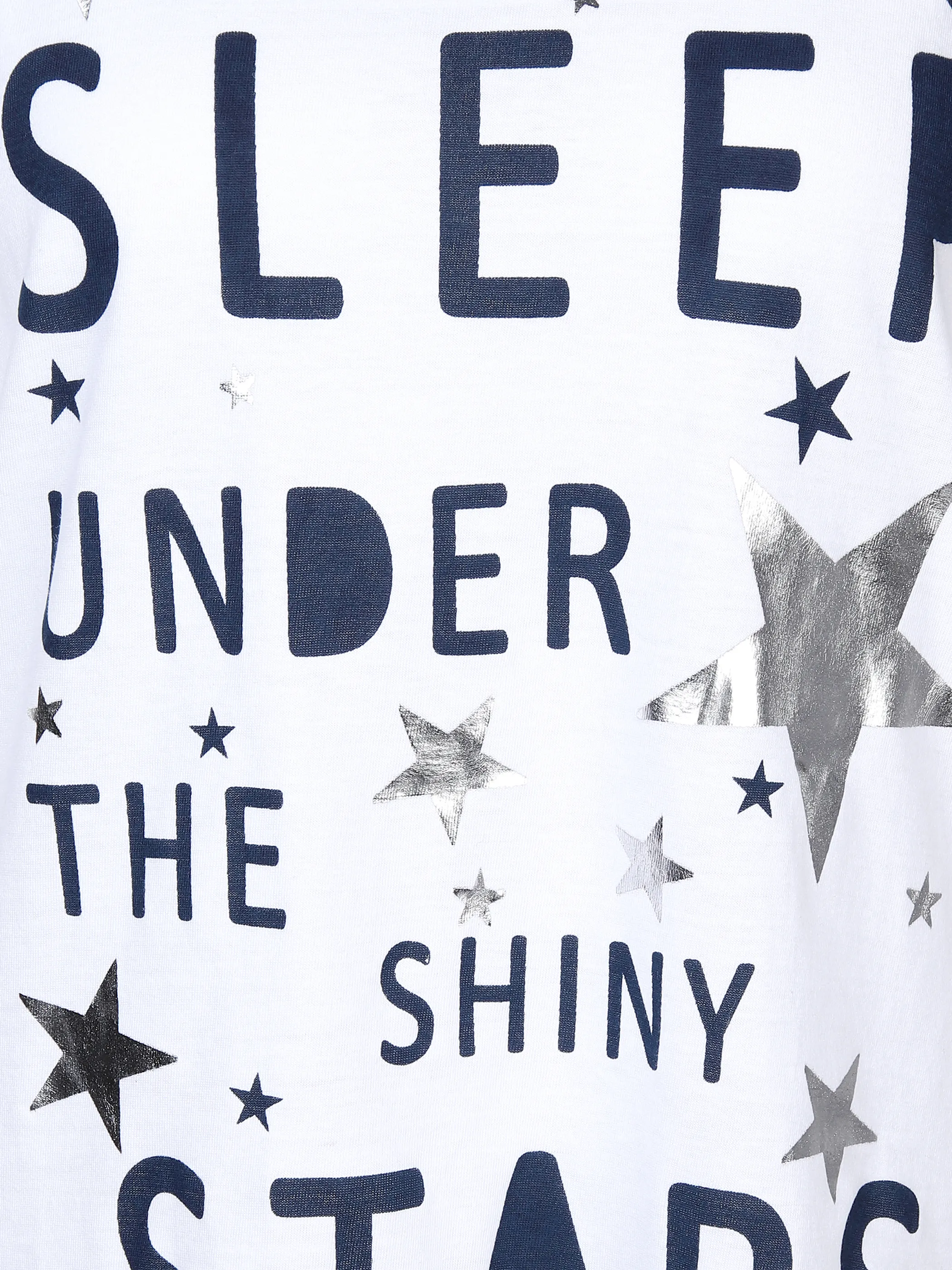 Sure Da. Nachhemd mit Folienprint Weiß 865785 WEIß 3