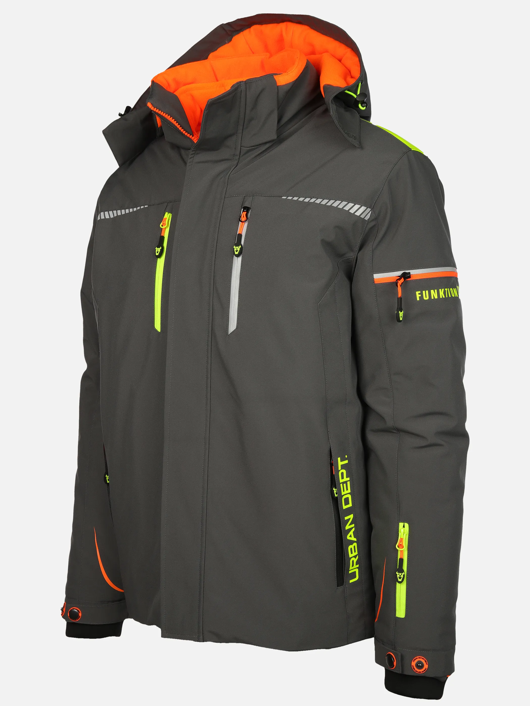 Worker He. 3in1 Funktionsjacke wattiert Grau 882929 GREY 3