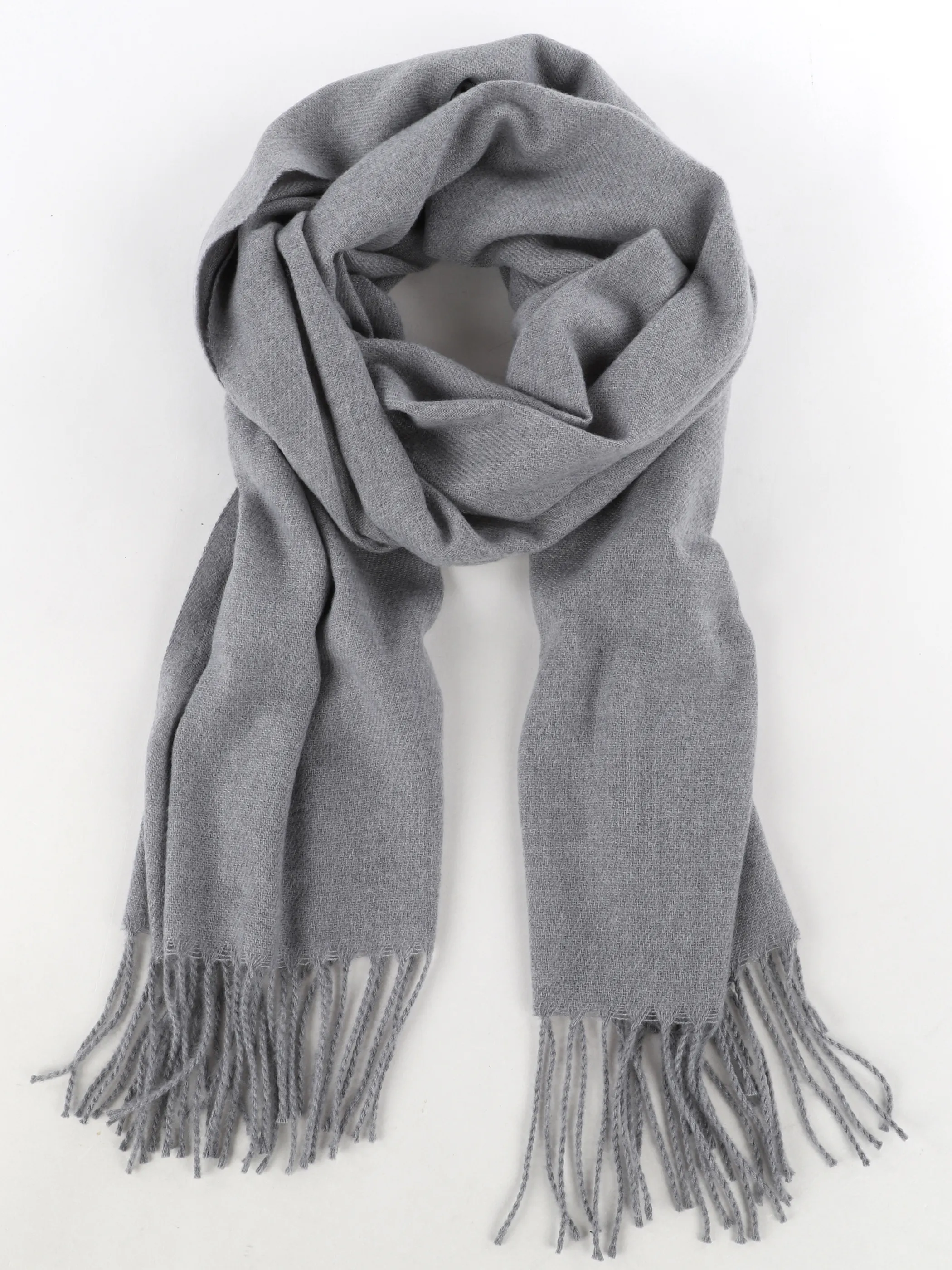 Sure Da-Schal m. Fransen Silber 915101 LIGHTGREY 1