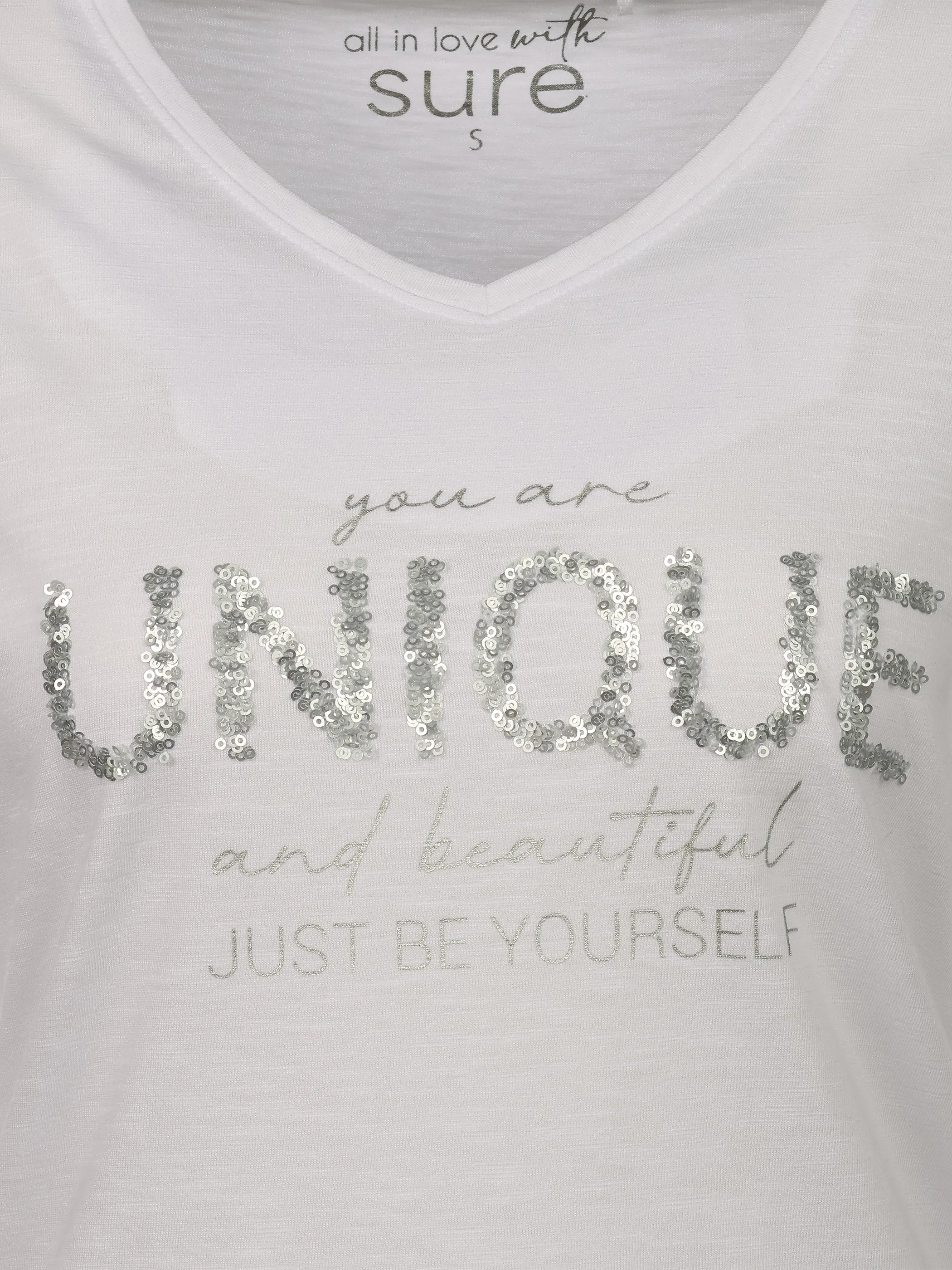 Sure Da-T-Shirt "Unique" Weiß 922323 WHITE 3