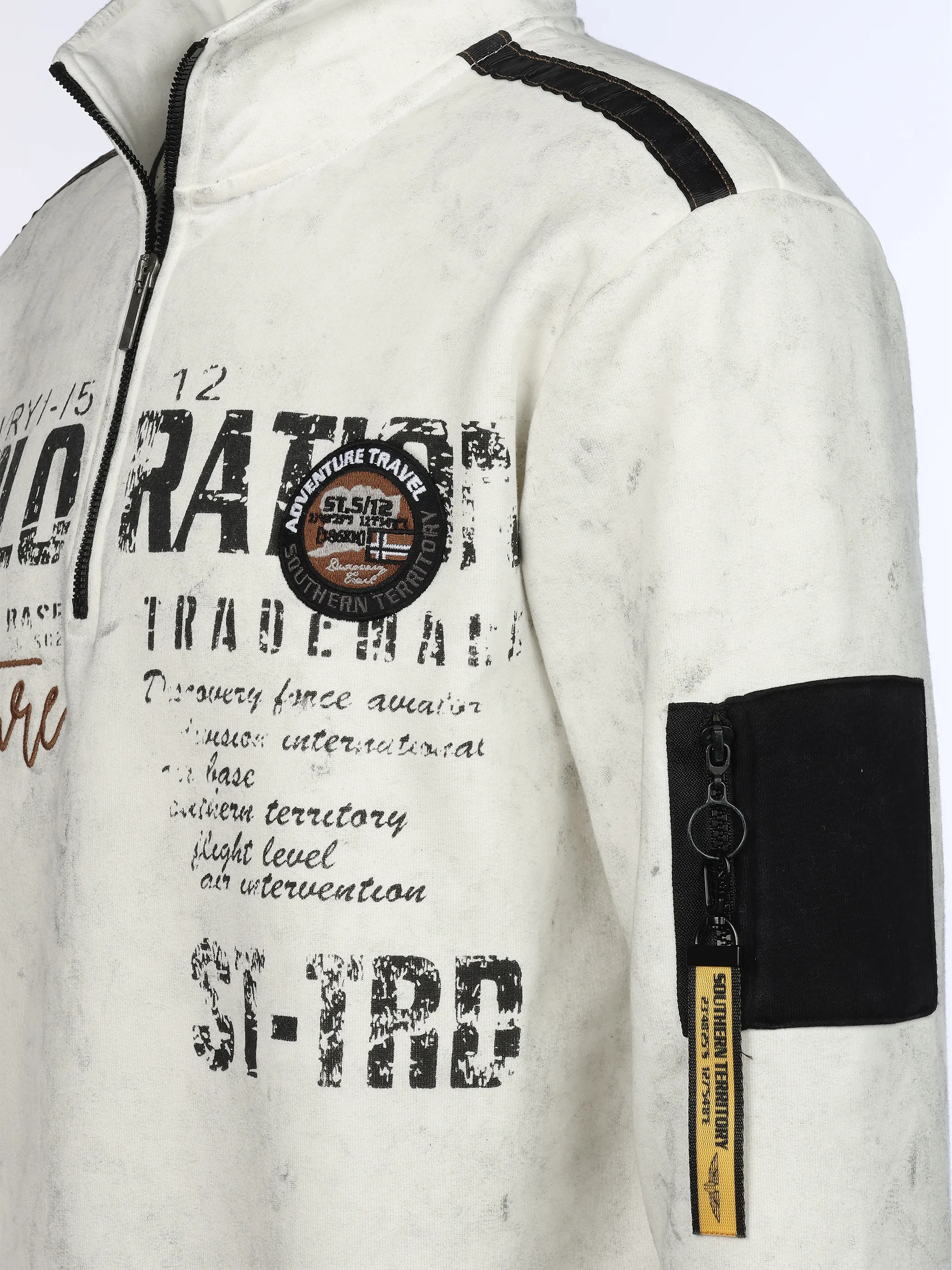 Southern Territory He. Sweattroyer RV Druck Weiß 931971 OFFWHITE 3
