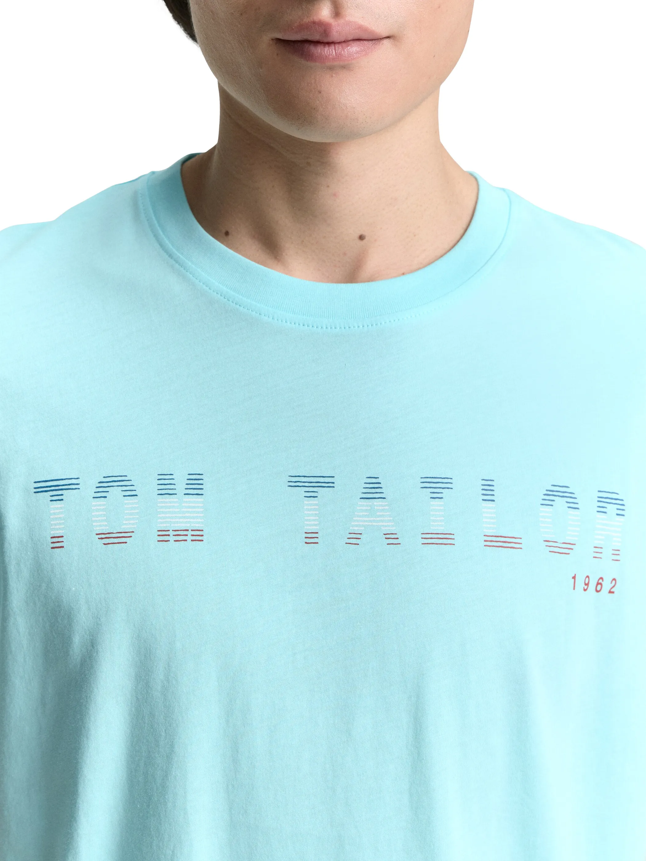 Tom Tailor 1046789 t-shirt with print Türkis 910584 34921 3