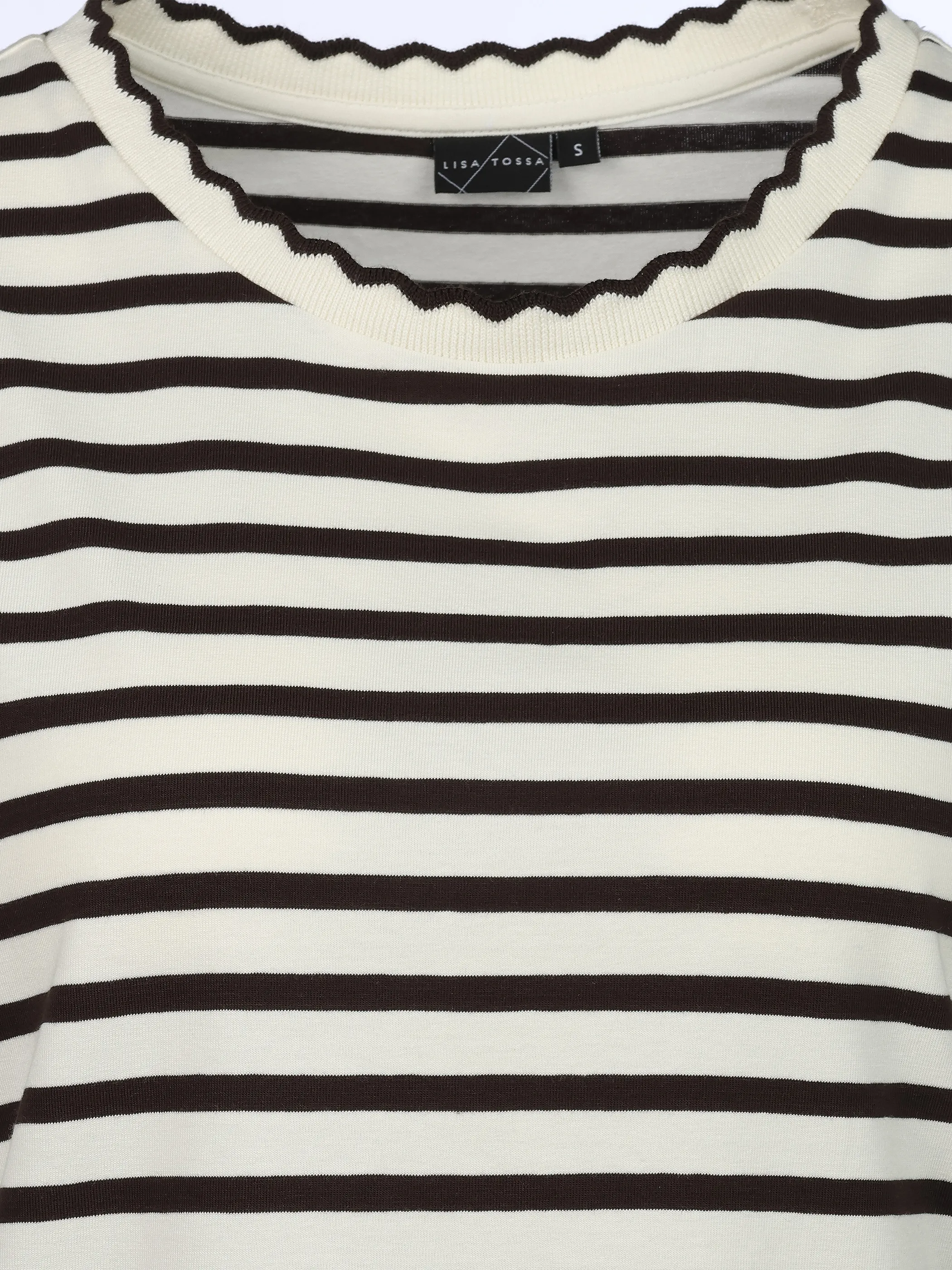 Lisa Tossa Da-Ringelshirt m. Rundhals Braun 930543 CHOCOLATE 3