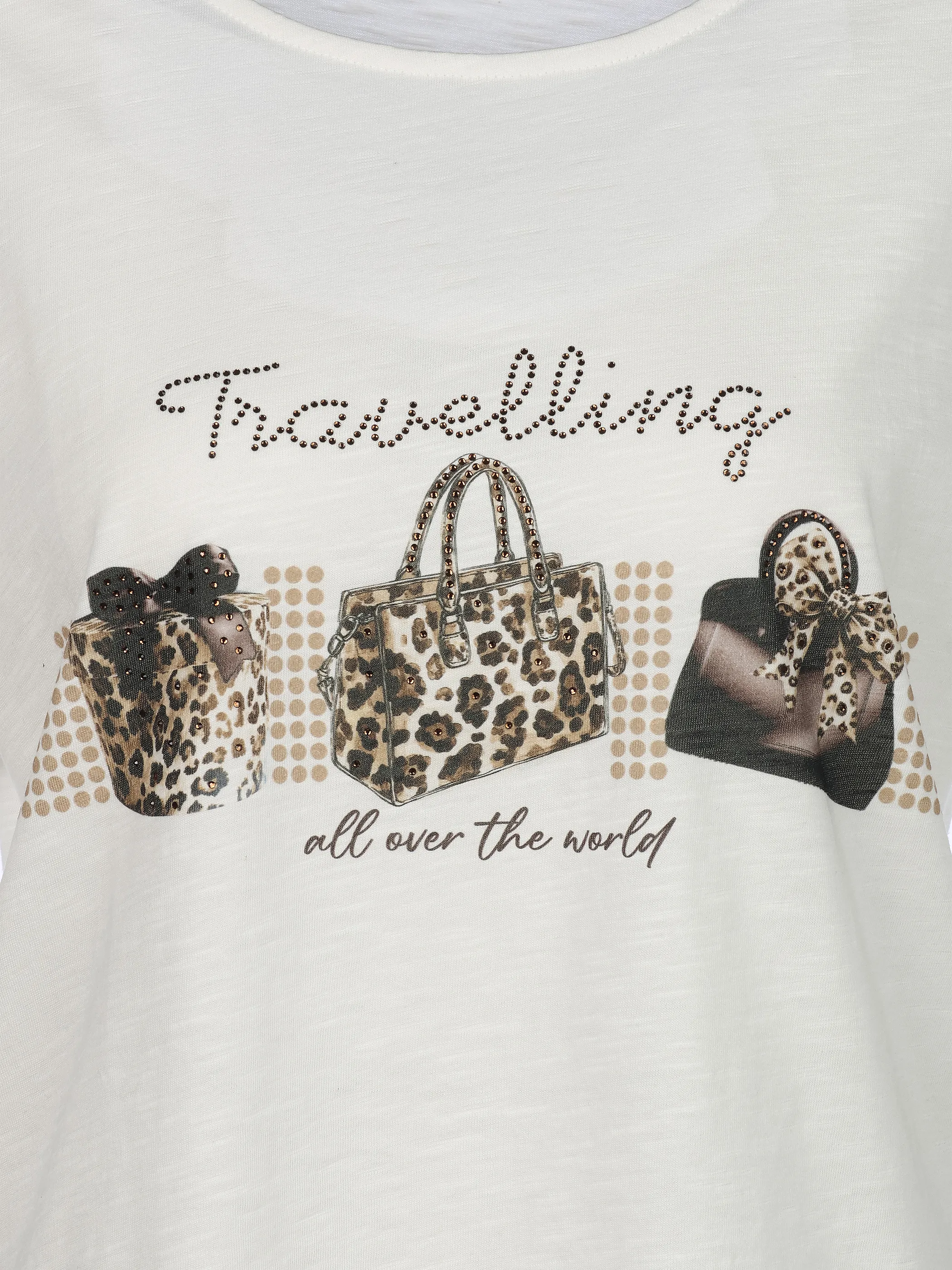 Lisa Tossa Da.T-Shirt m. Motivprint Weiß 930644 STAR WHITE 3