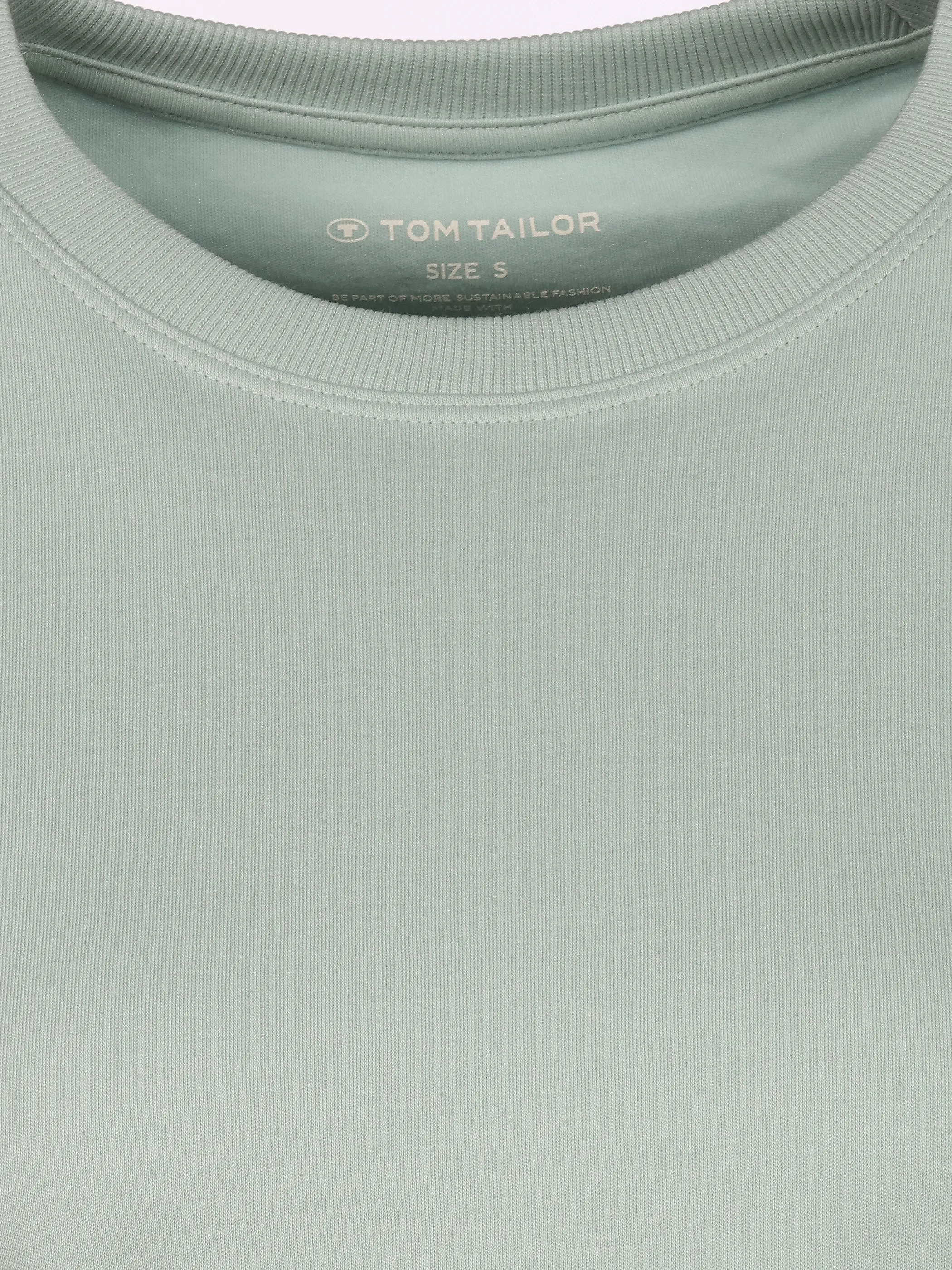 Tom Tailor 1050424 NOS T-shirt  crew neck basic interlock Grün 922031 38784 3