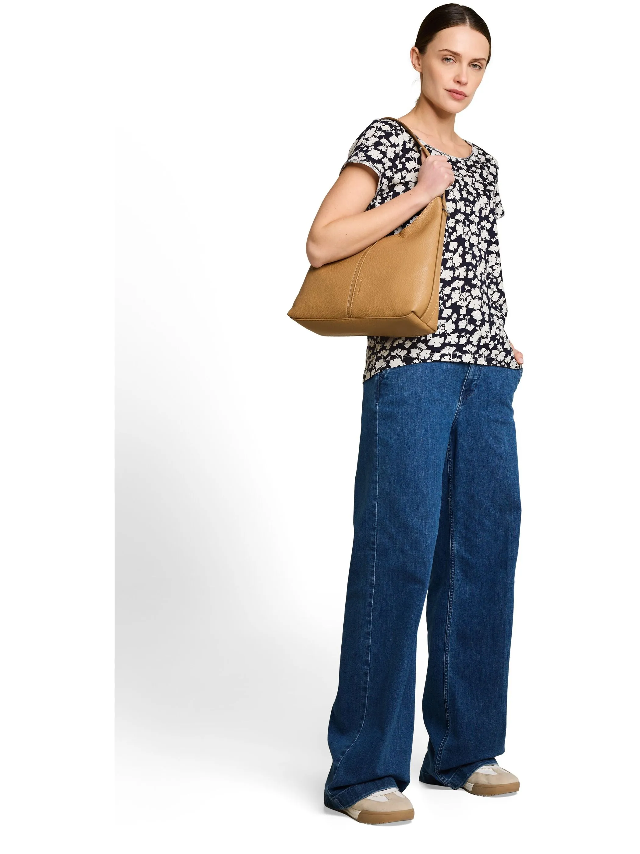 Tom Tailor 1050423 NOS T-shirt slub jersey wide crew Blau 922033 39735 4