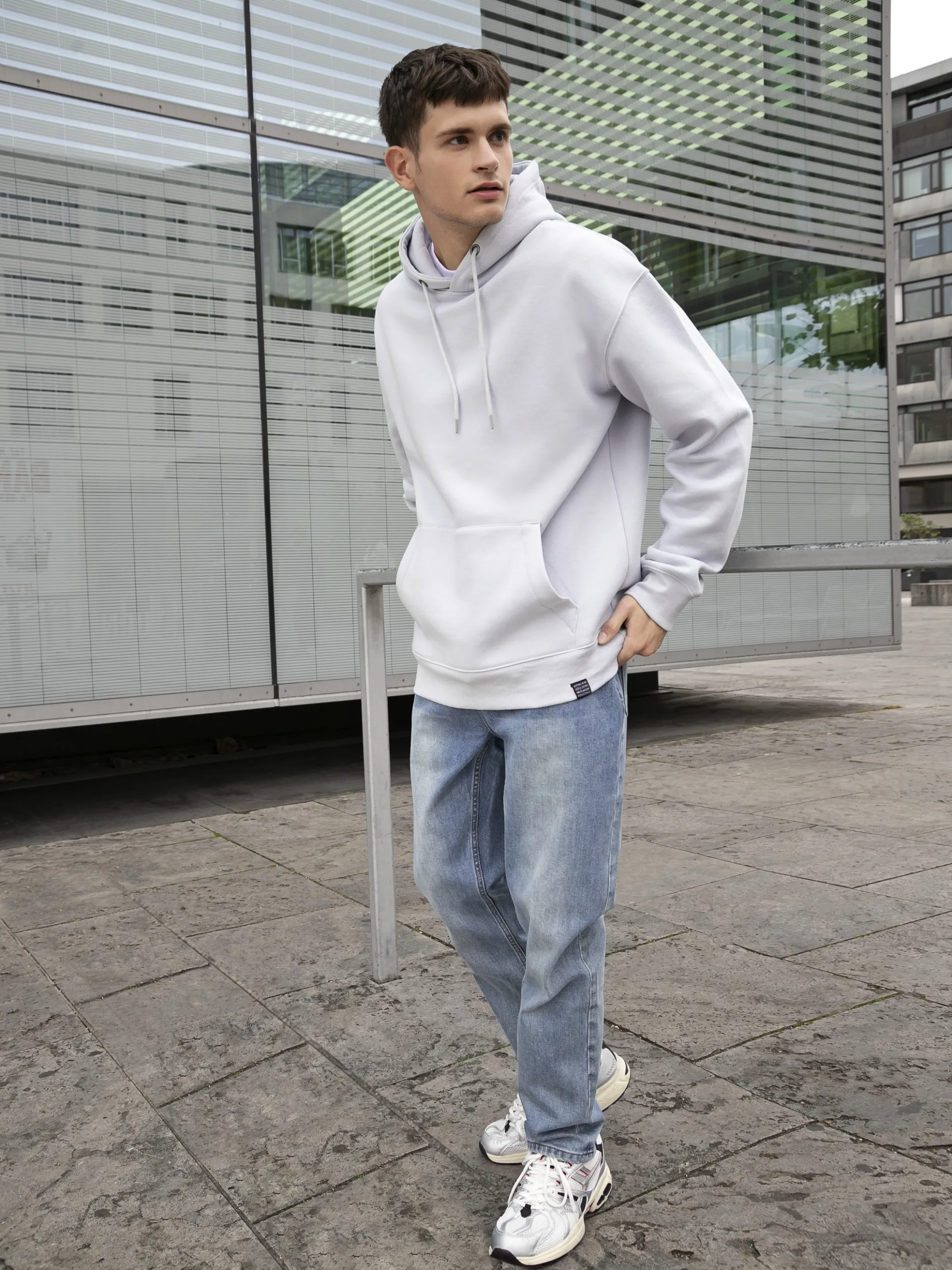IX-O YF-He Basic Sweat Shirt Hooded Grau 887815 14-4106 4 IX-O YF-He Basic Sweat Shirt Hooded Grau 887815 14-4106 4