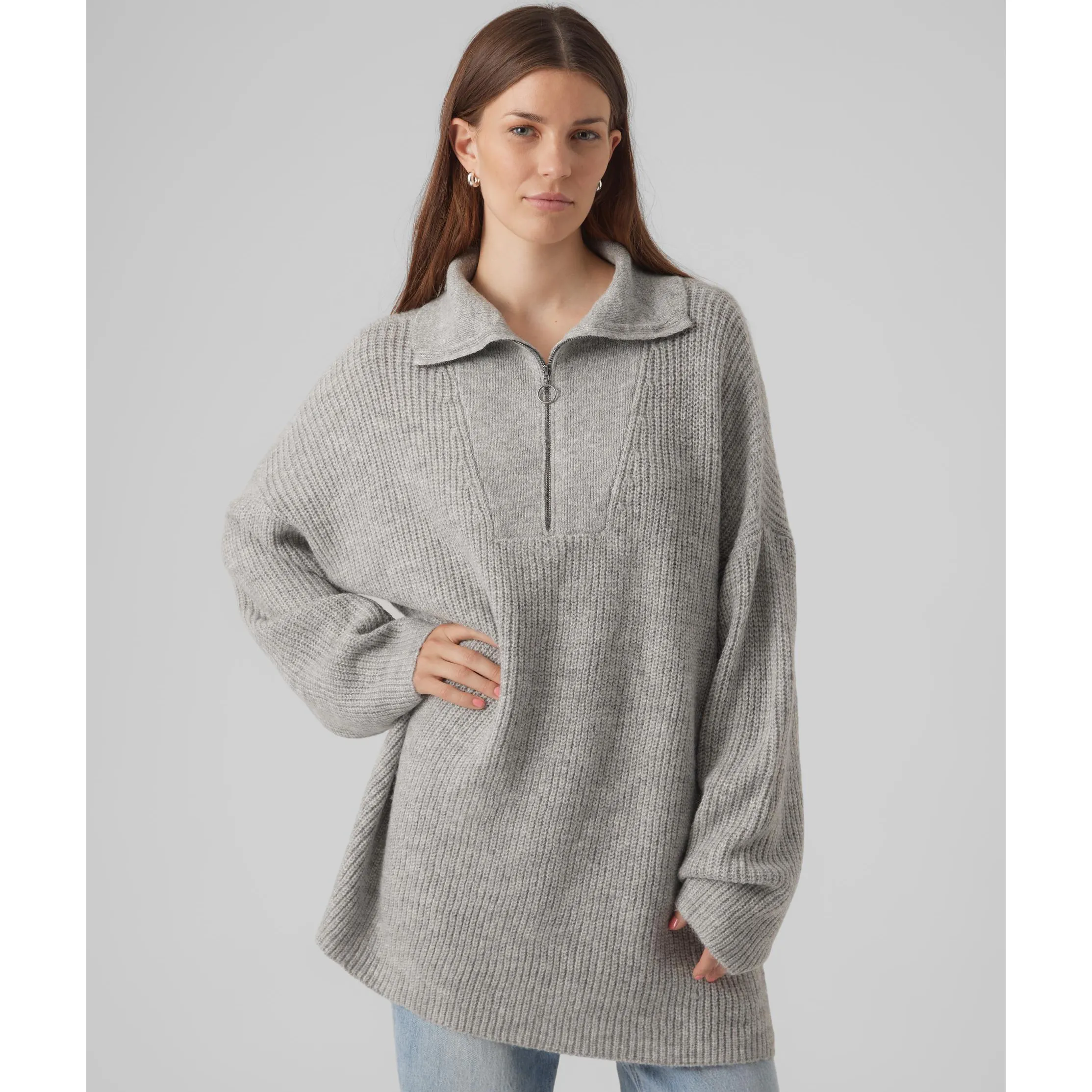Vero Moda 10298383 VMPERNILLA LS HIGHNEC Grau 884404 178994 3 Vero Moda 10298383 VMPERNILLA LS HIGHNEC Grau 884404 178994 3