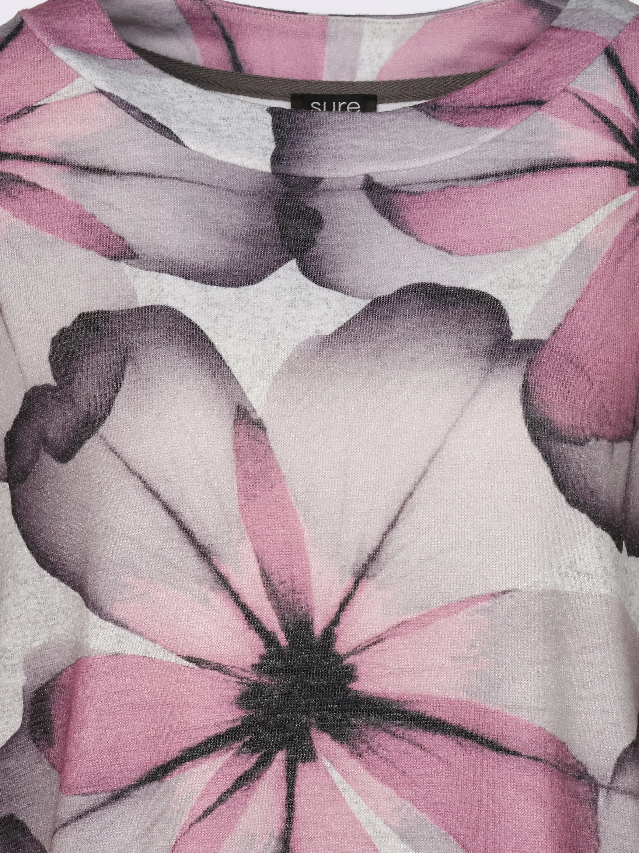 Sure Da-Print Flauschshirt Rot 916285 BORDEAUX 3