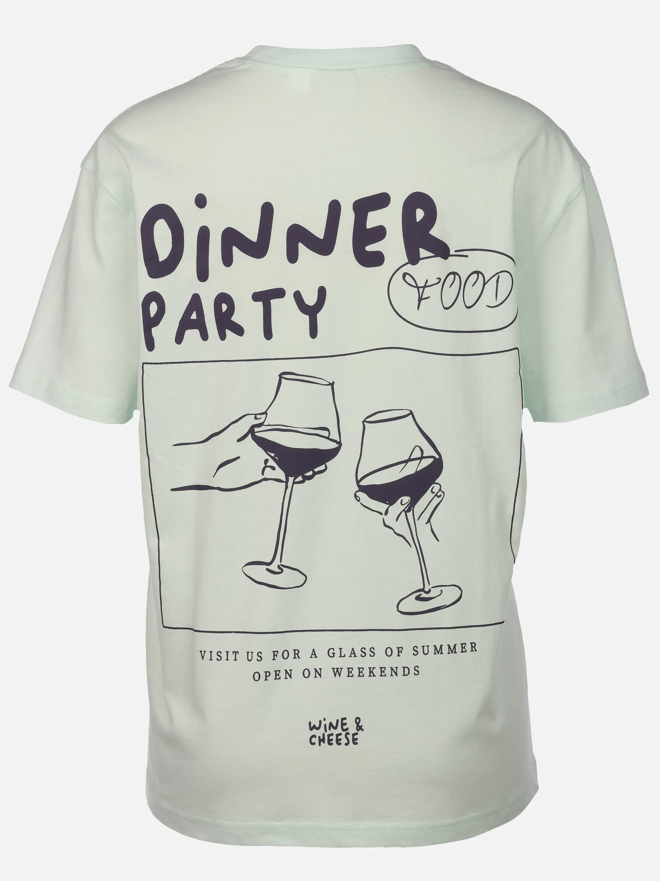 IX-O D12022AH02738AAWG YF Da-T-Shirt mit Backprint Grün 925935 12100 2