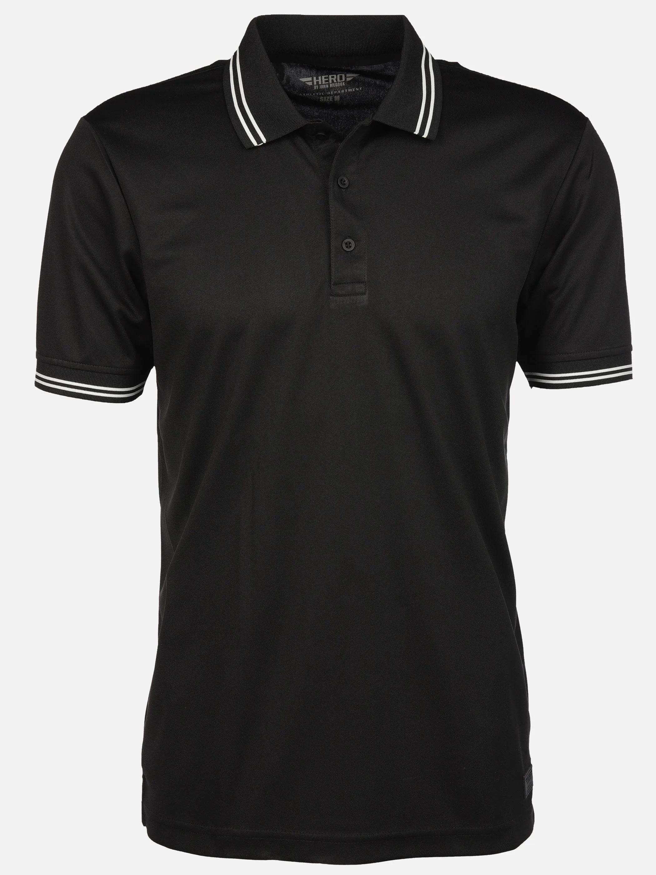 HERO by John Medoox 74101160006999 He-Poloshirt Schwarz 911370 6999 4