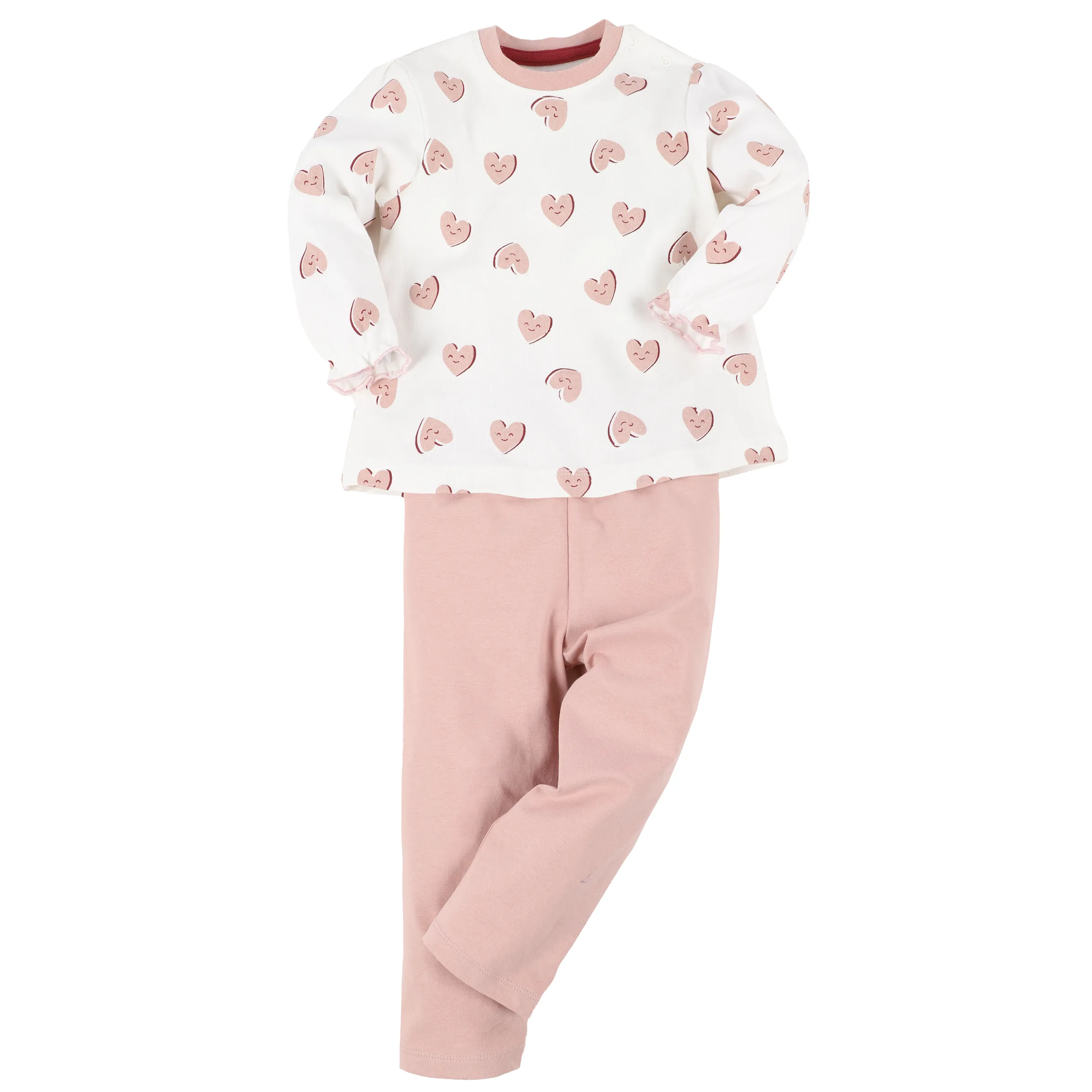 Bubble Gum BM 2er Set Longsleeve Shirt in weiß mit AOP und Weiß 885026 WEIß 1 Bubble Gum BM 2er Set Longsleeve Shirt in weiß mit AOP und Weiß 885026 WEIß 1