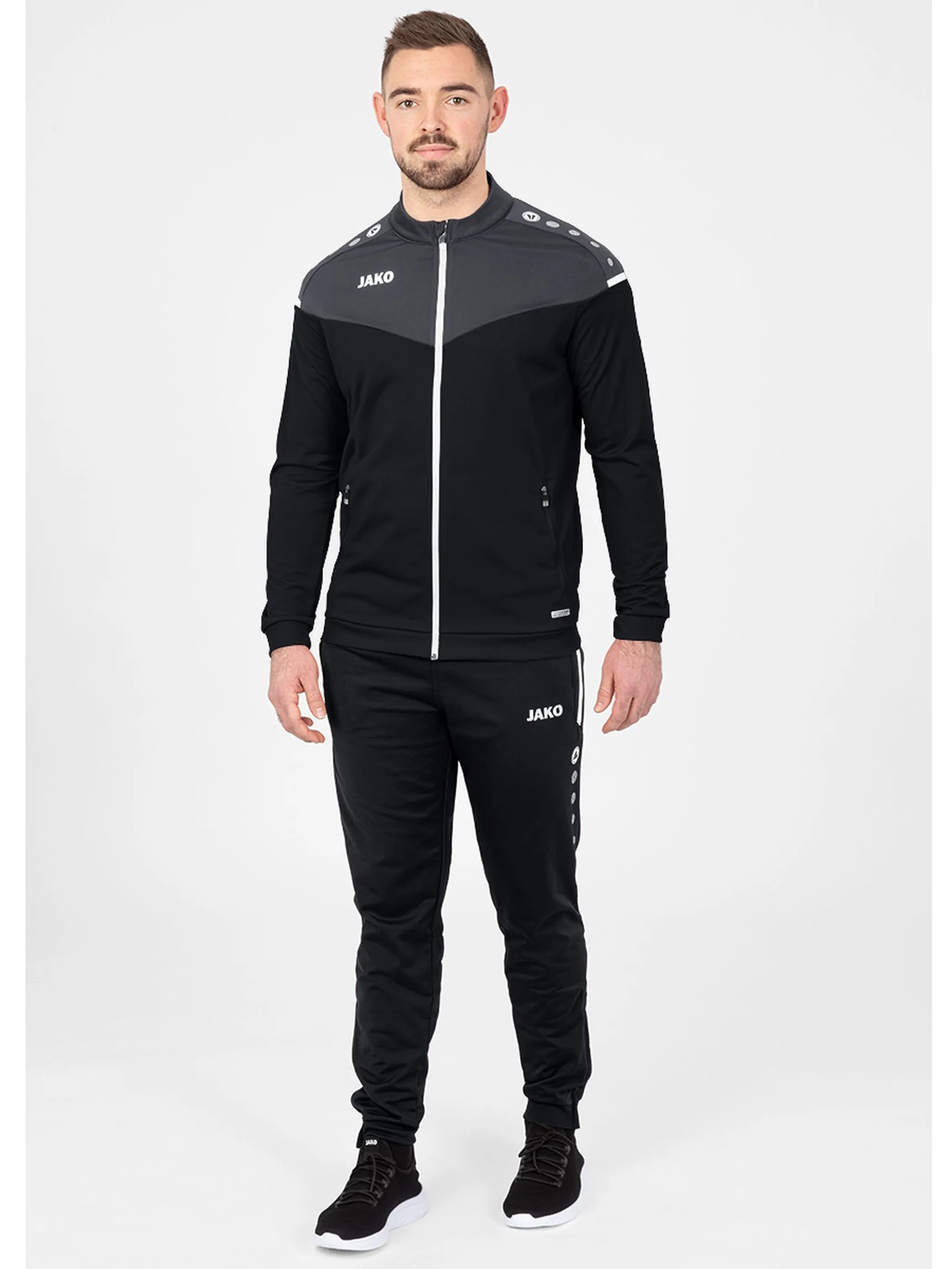JAKO 9320K Polyesterjacke Champ 2.0 Schwarz 877755 08 5 JAKO 9320K Polyesterjacke Champ 2.0 Schwarz 877755 08 5