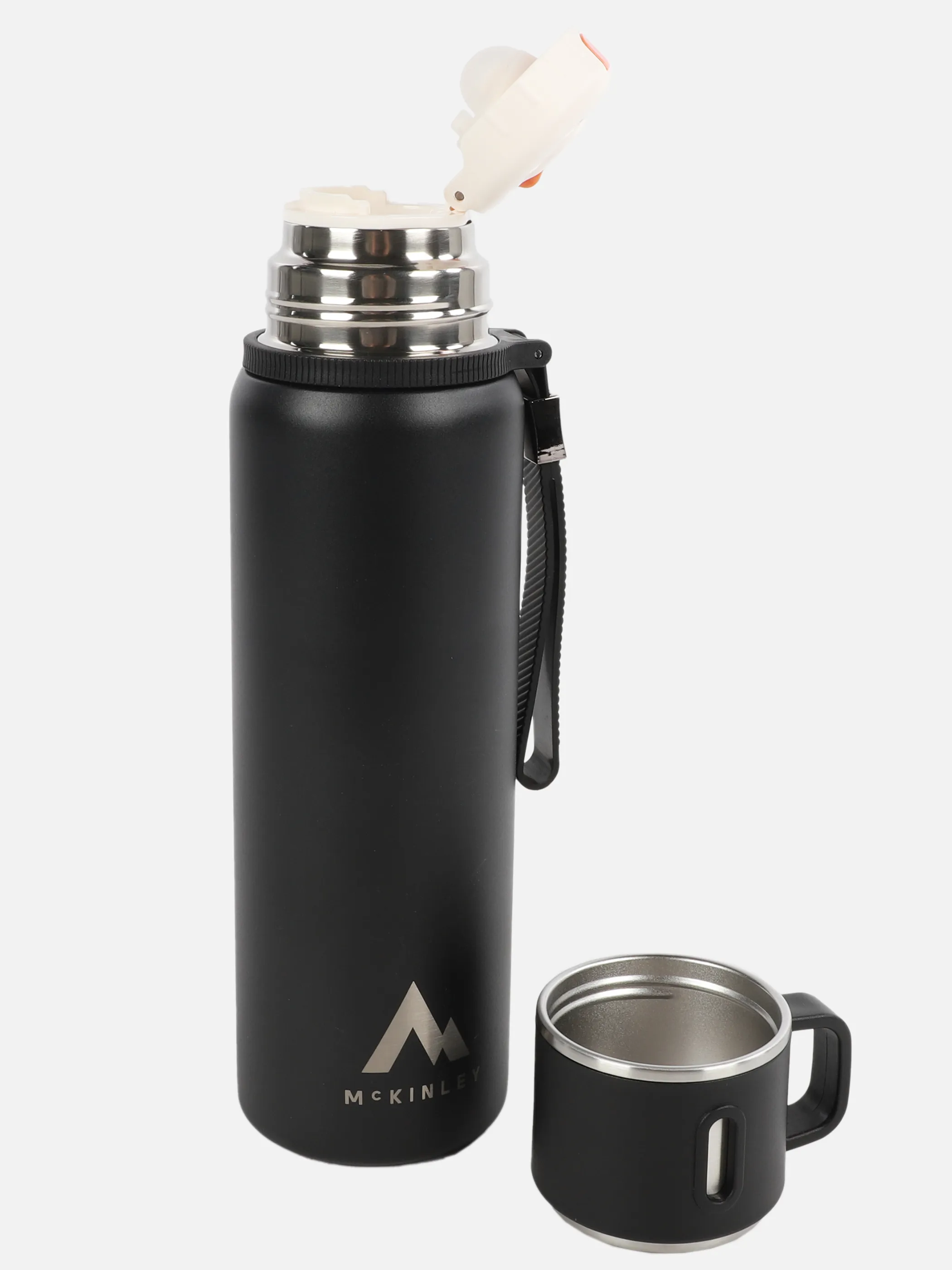 Mc Kinley Trinkflasche Thermo + Becher 8 Grau 907690 100 2