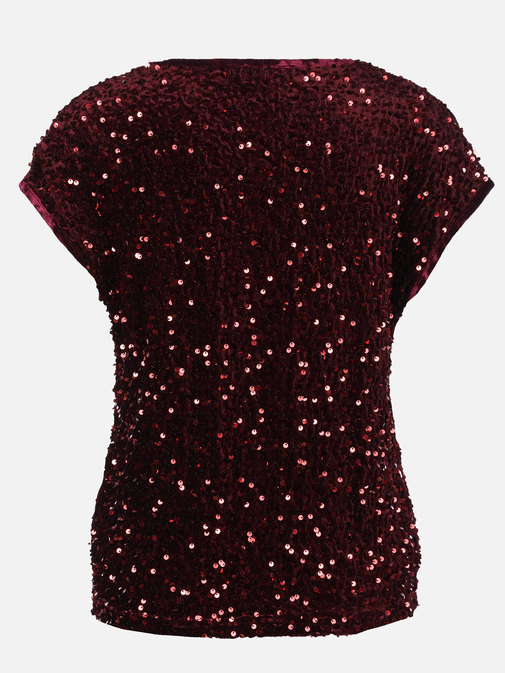 Lisa Tossa Da-Party Top m. Pailletten Rot 933521 BORDEAUX 2