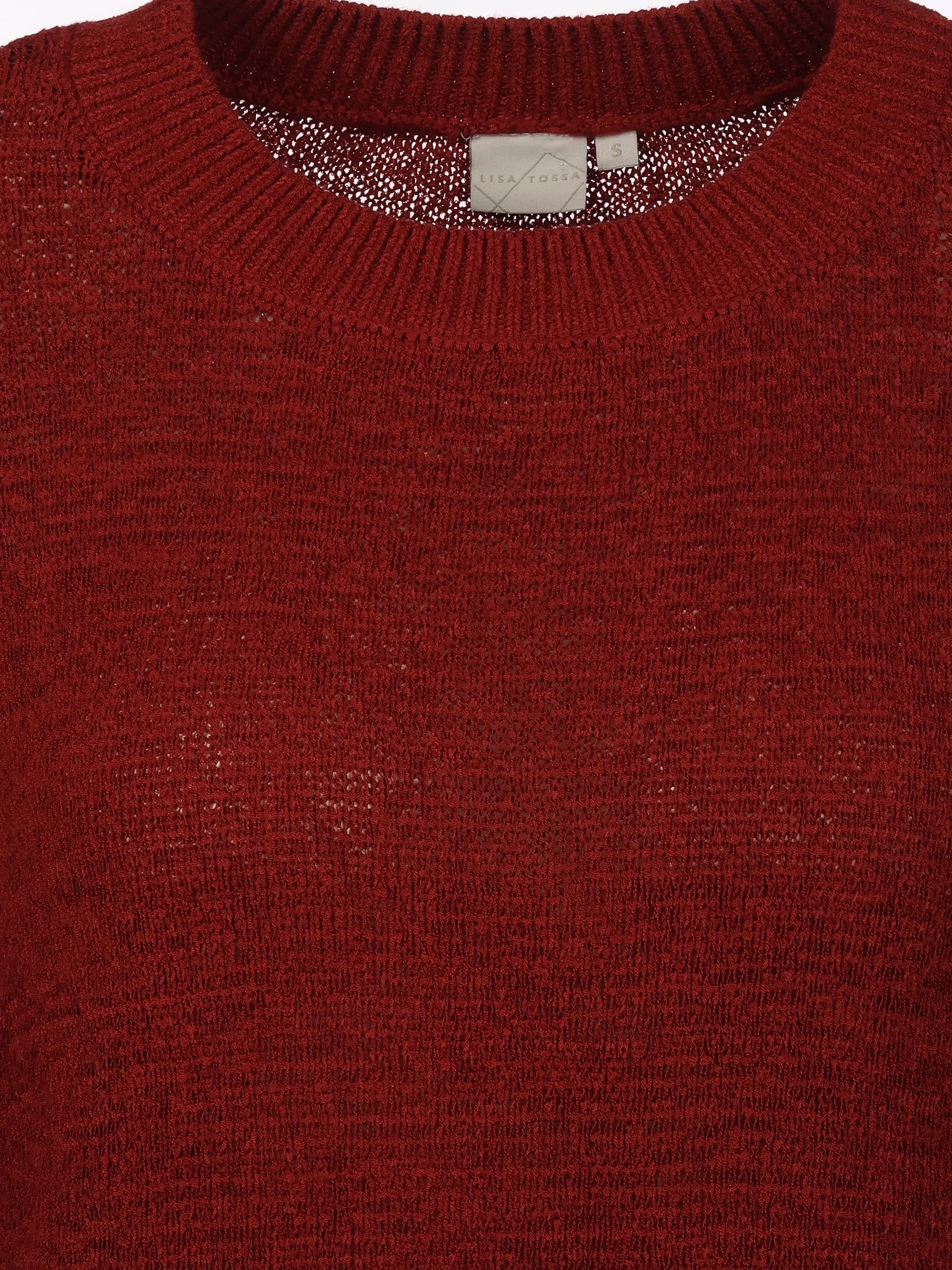 Lisa Tossa Da-Strickpullover 1/2 Arm Rot 920854 BORDEAUX 3