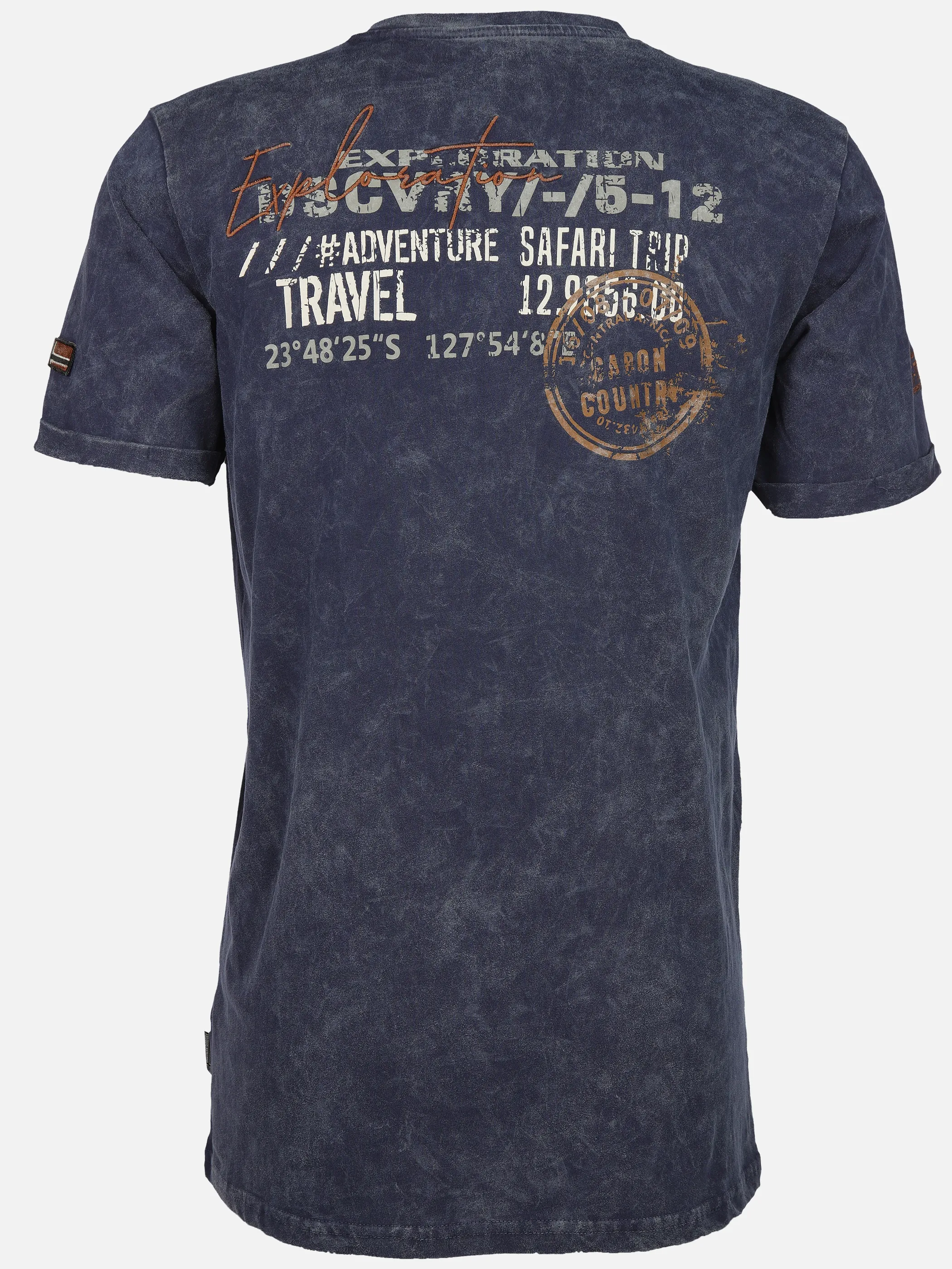Southern Territory He. Henleyshirt 1/2 Arm 2in1 washer Blau 905117 NAVY 2