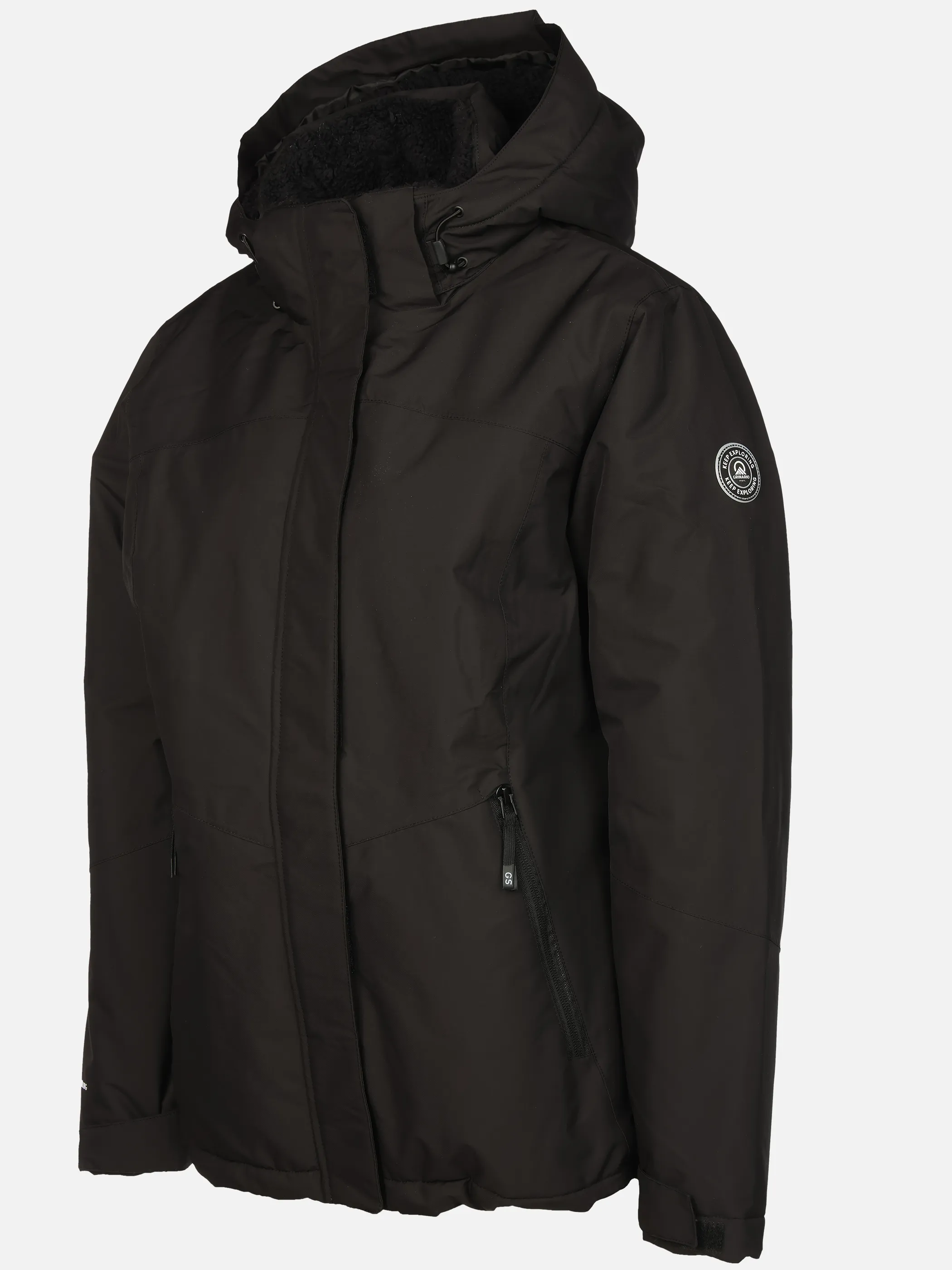 Grinario Sports Da-Jacke m. abnehmbarer Kapuze Schwarz 913031 BLACK 3 Grinario Sports Da-Jacke m. abnehmbarer Kapuze Schwarz 913031 BLACK 3