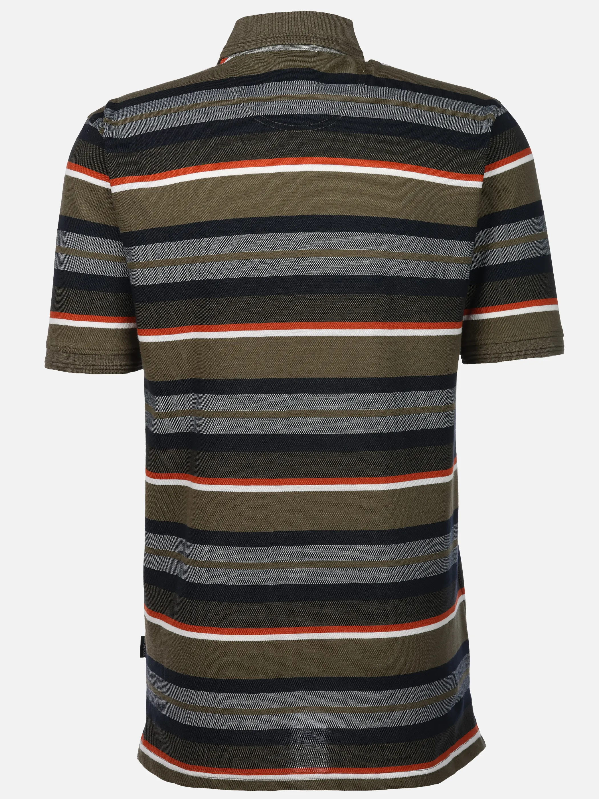 Jim Spencer He. Poloshirt 1/2 Arm Ringel Oliv 922251 OLIVE 2