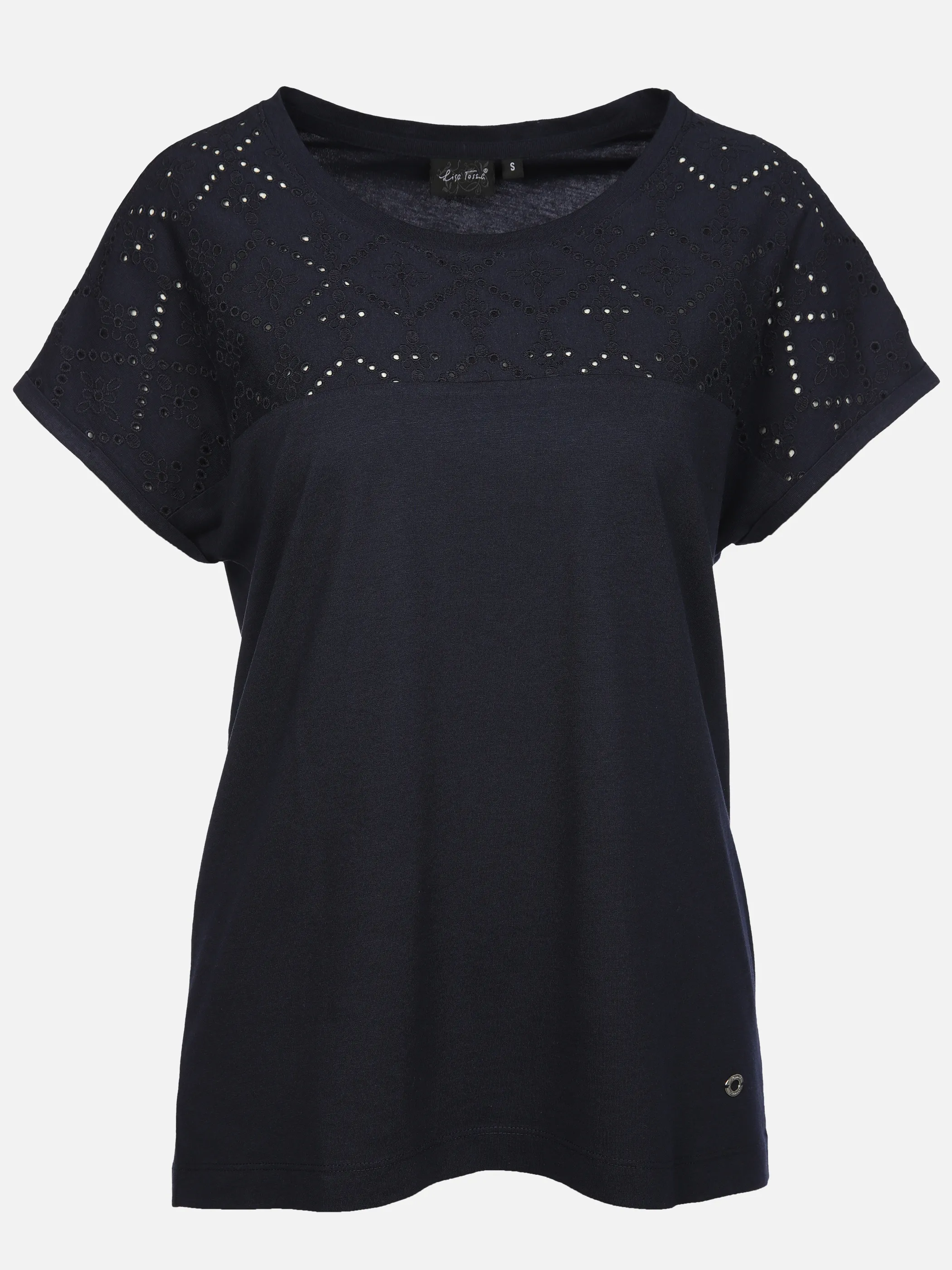 Lisa Tossa Da-T-Shirt einfarbig Marine 909507 NAVY 1 Lisa Tossa Da-T-Shirt einfarbig Marine 909507 NAVY 1