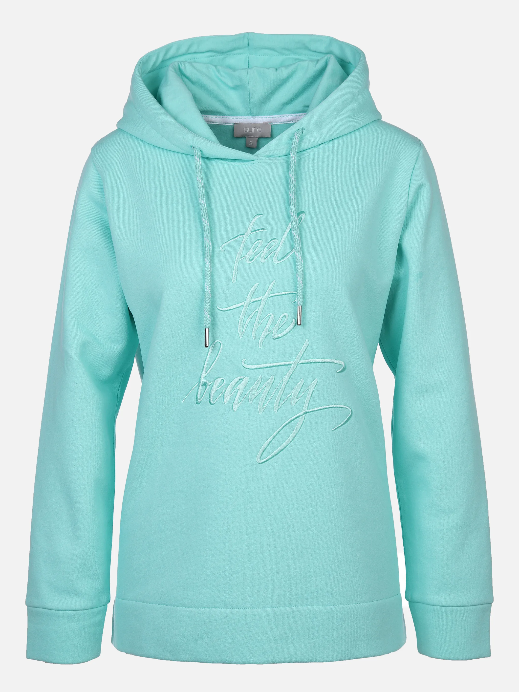 Sure Da-Sweathoodie m.Print Blau 872837 AQUA 1 Sure Da-Sweathoodie m.Print Blau 872837 AQUA 1