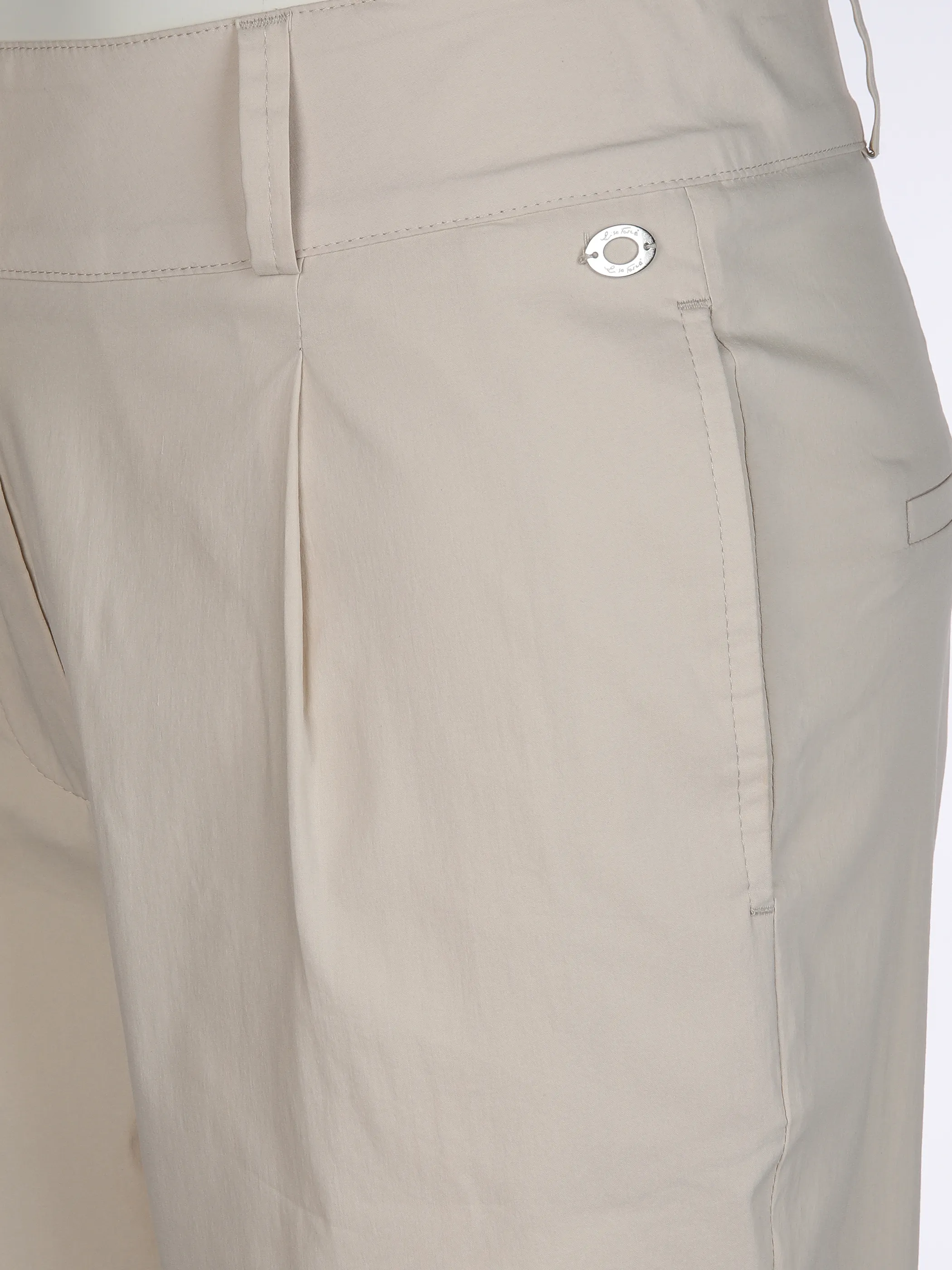 Lisa Tossa Da-Sommerhose m. Bundfalten Weiß 891618 KITT 4