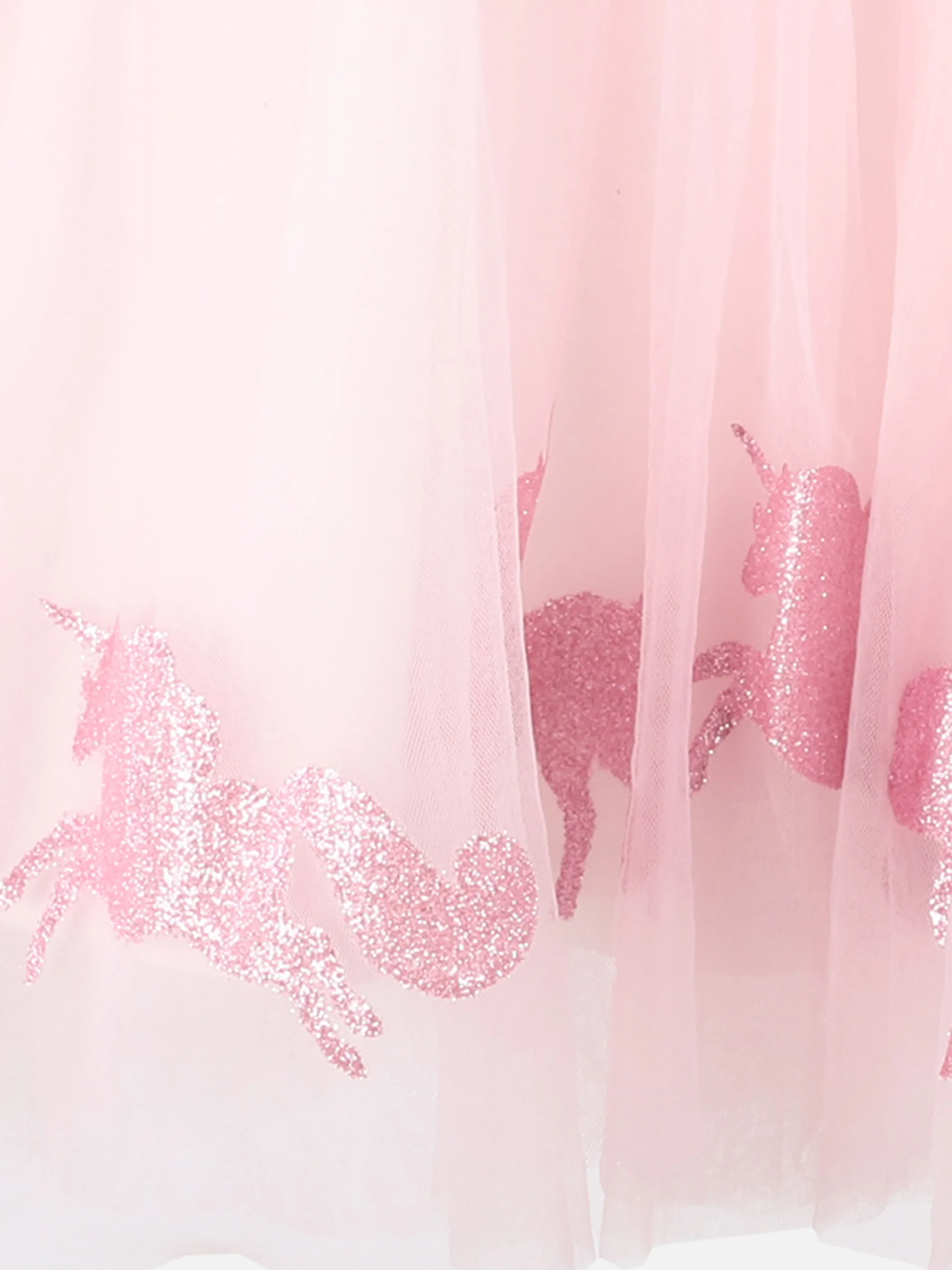 Stop + Go KM Tüllkleid mit Einhornmotiv in weiß/rosa Weiß 891605 WEIß GEM 3