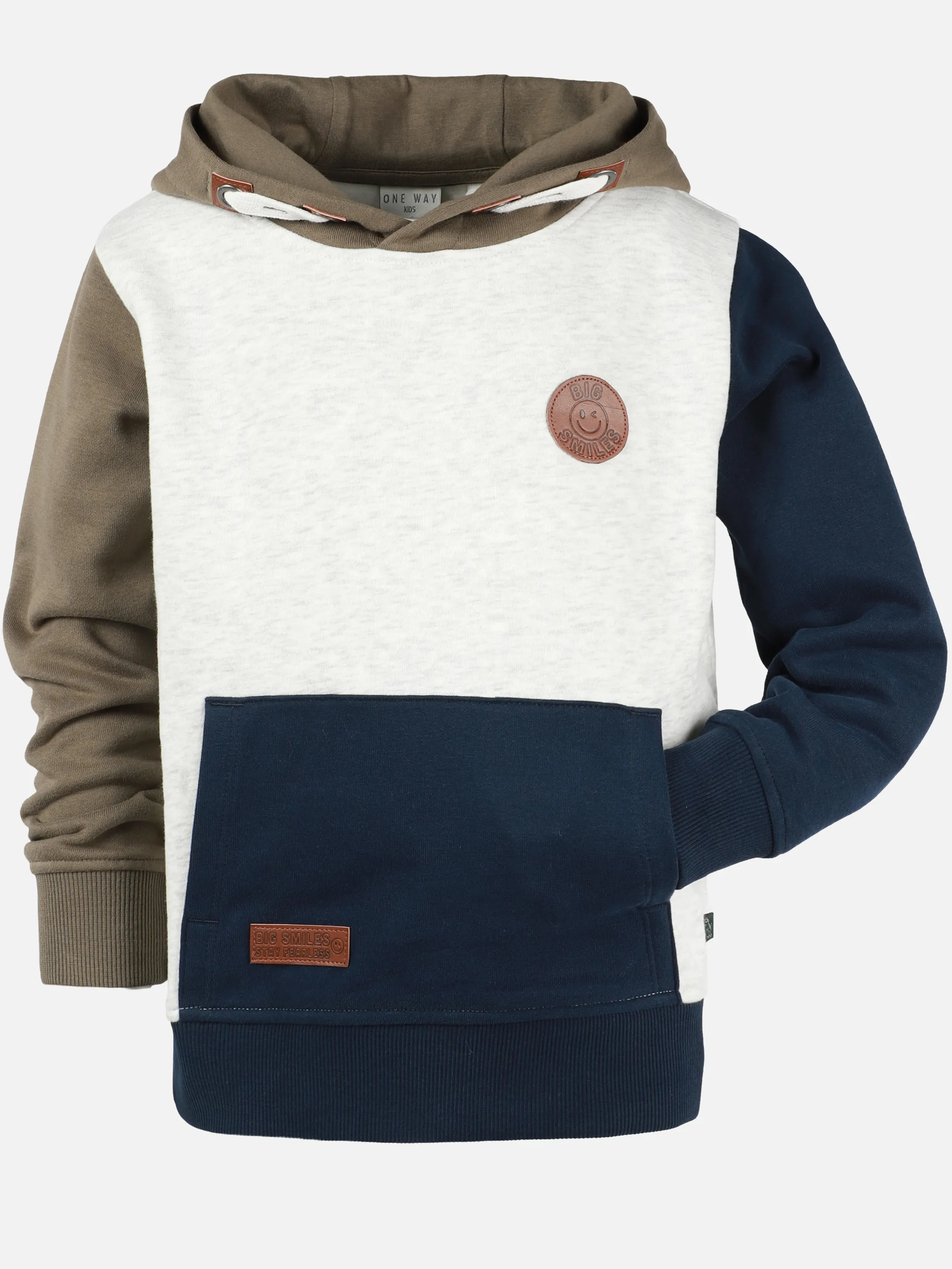 One Way KJ Hoodie colourblock Grau 929742 GREY MEALN 1