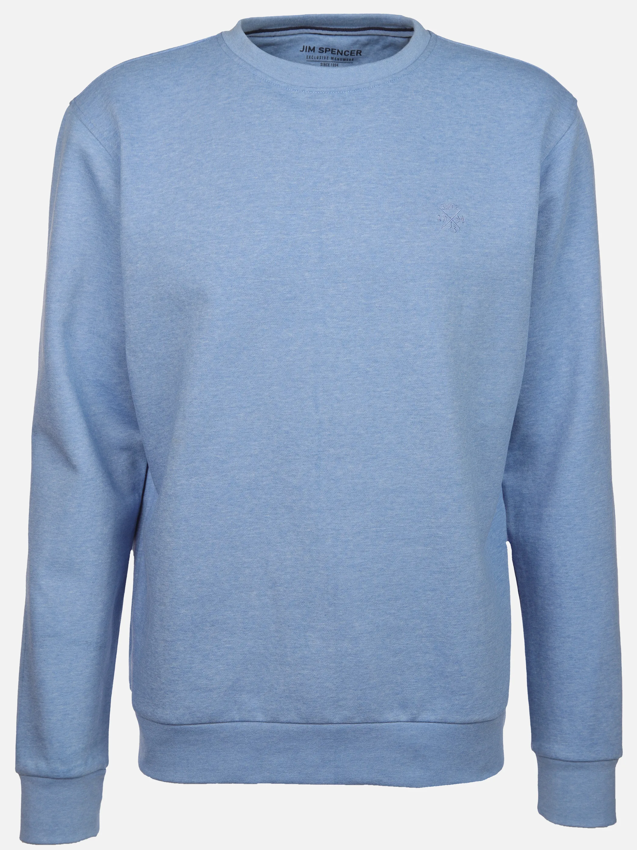Jim Spencer He. Sweatshirt mel seasonal RH Blau 902172 BLUE 1 Jim Spencer He. Sweatshirt mel seasonal RH Blau 902172 BLUE 1
