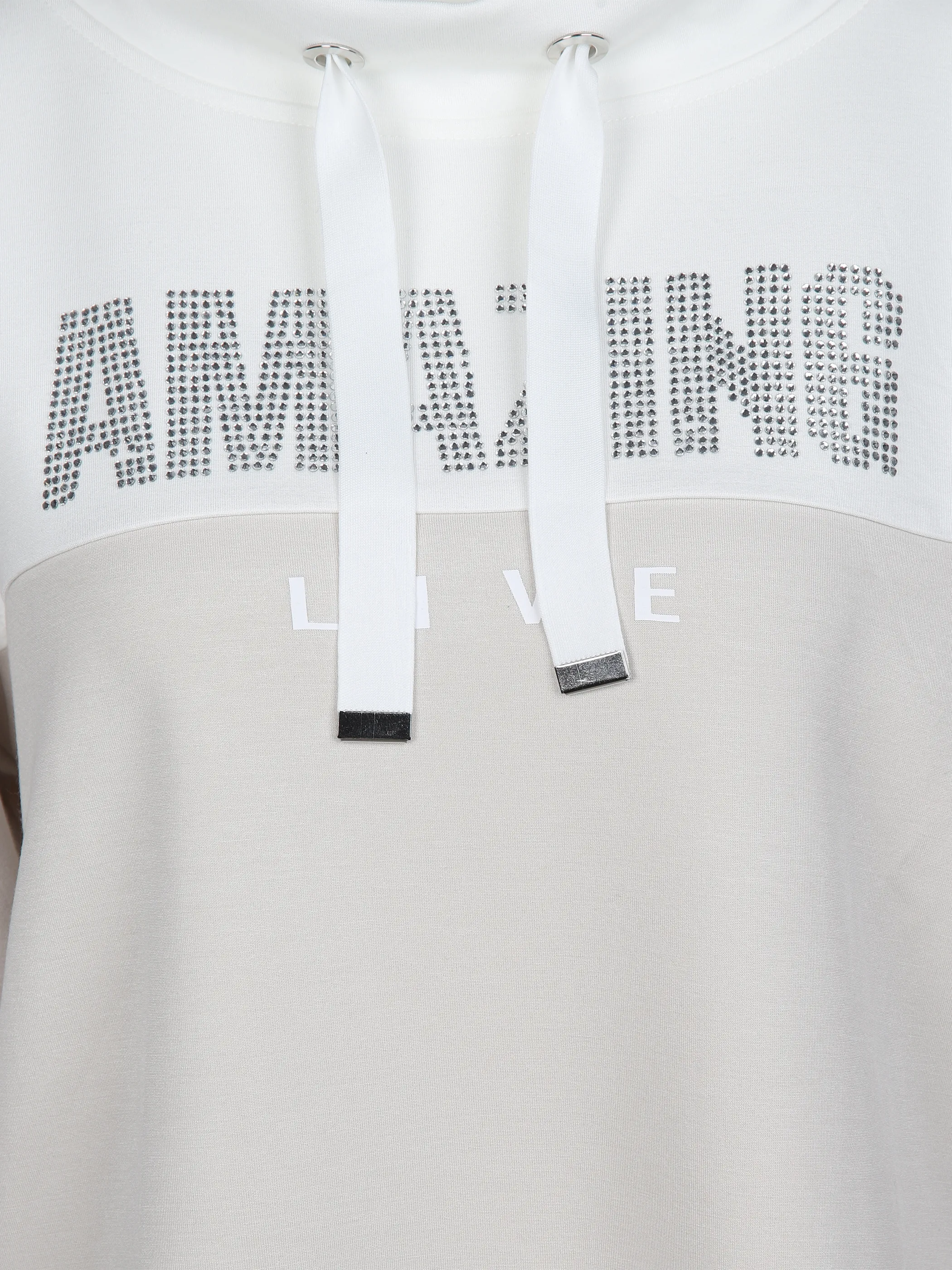 Lisa Tossa Da-Sweatshirt m. Stehkragen Weiß 892119 OFFKITT 3