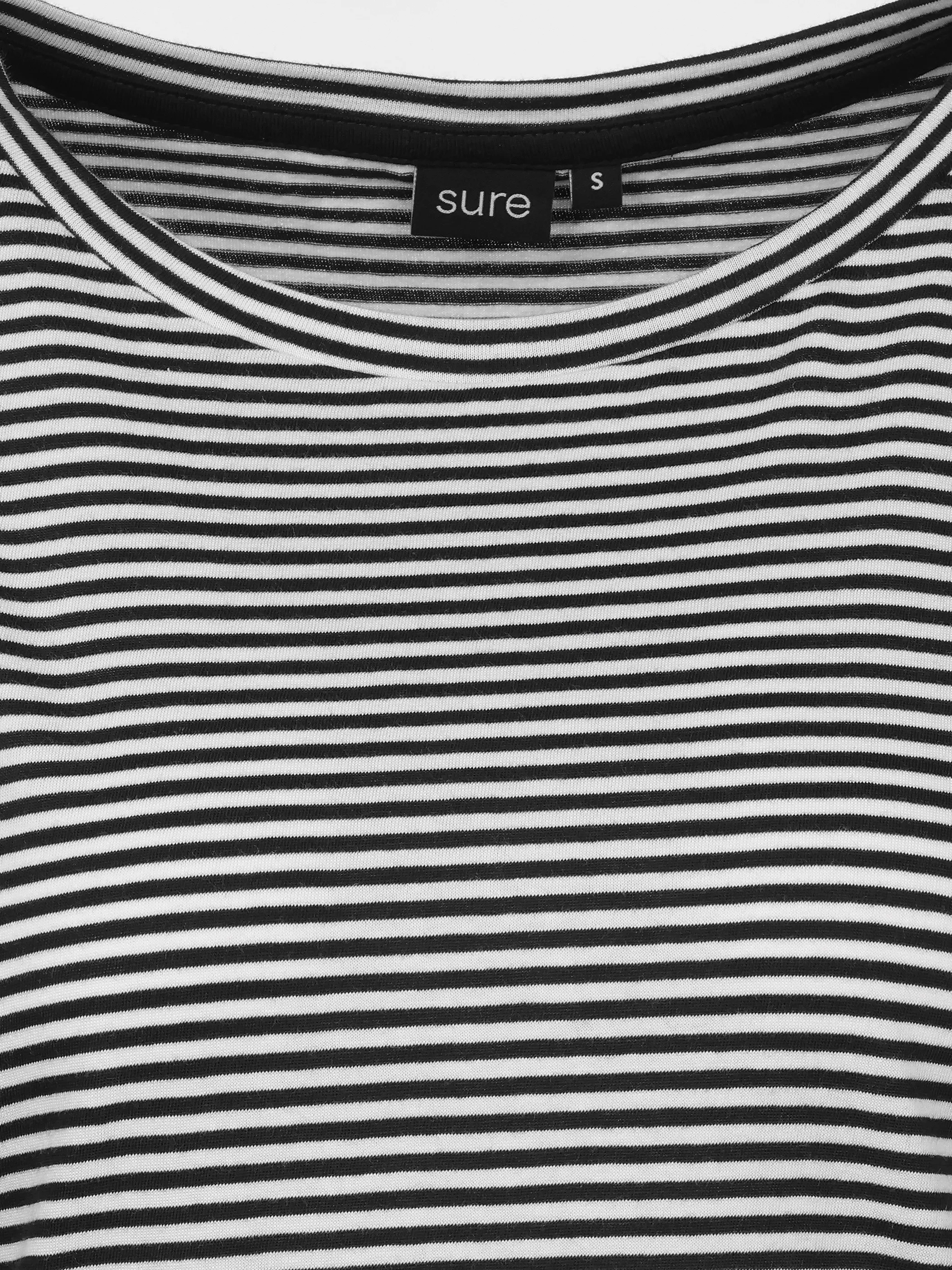 Sure Da-Streifen-T-Shirt Schwarz 922010 BLACK 3