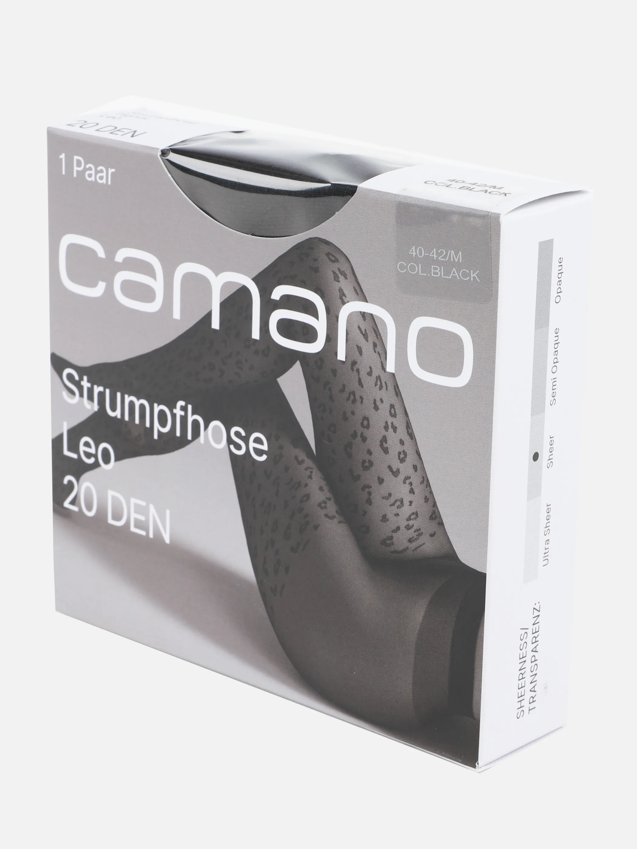 Camano 1138034 Fashion Tights leo 20D Schwarz 918991 9999 3
