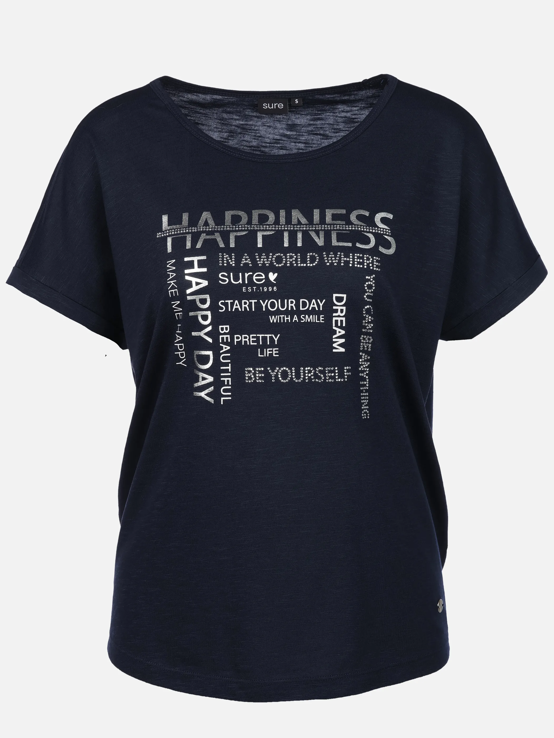 Sure Da-T-Shirt m. Frontprint Blau 922189 SAPPHIRE 1