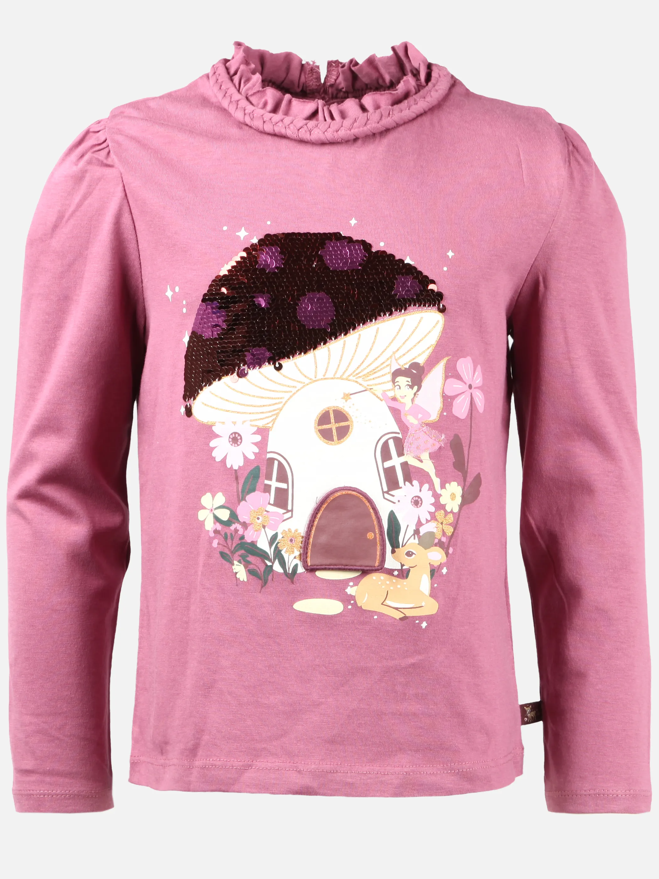 One Way KM Longsleeve mit Pilz FP in dunkelrosa Rosa 929862 ROSA 1