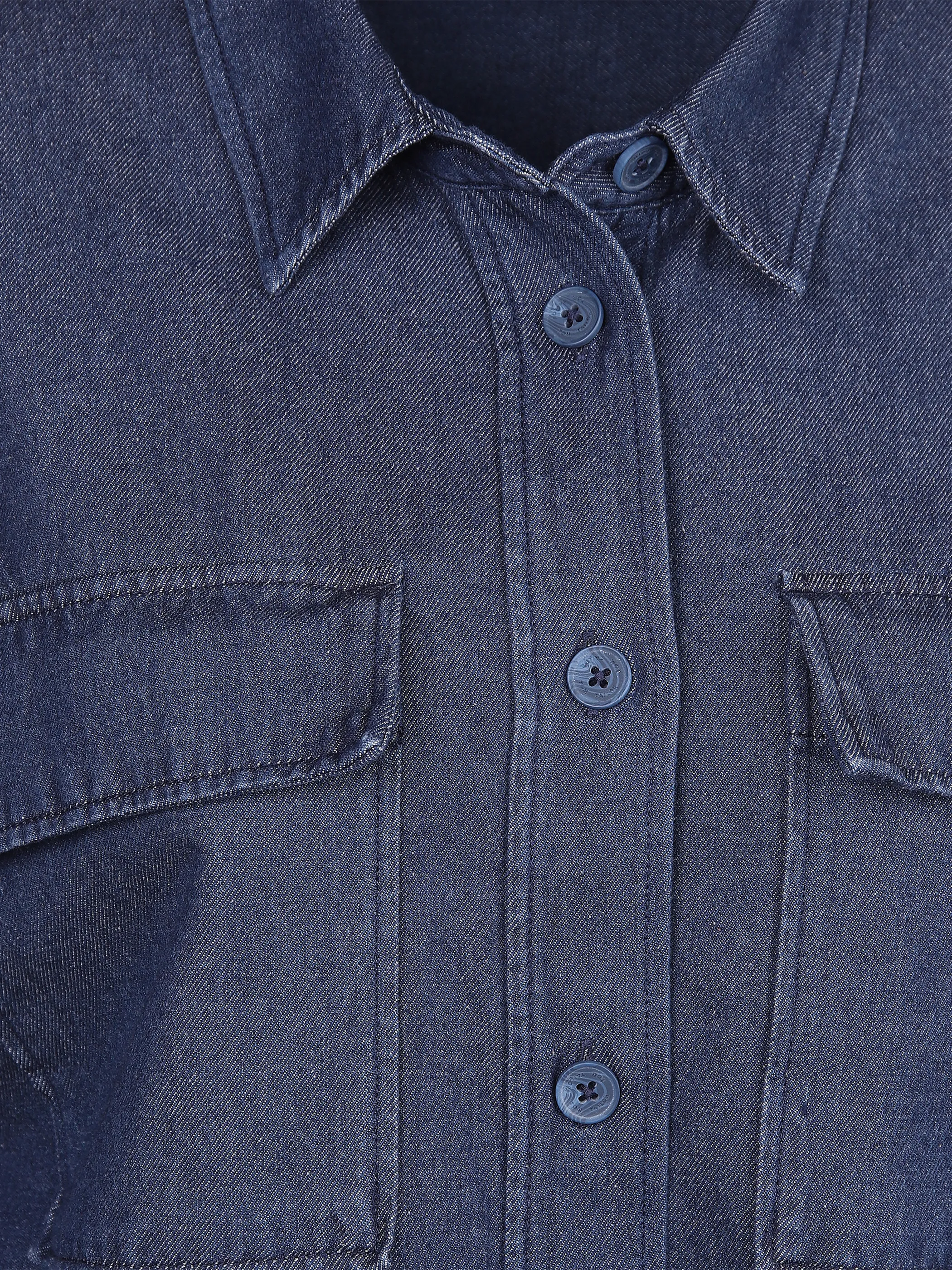 Tom Tailor 1032573 blouse denim look Blau 869475 10110 3