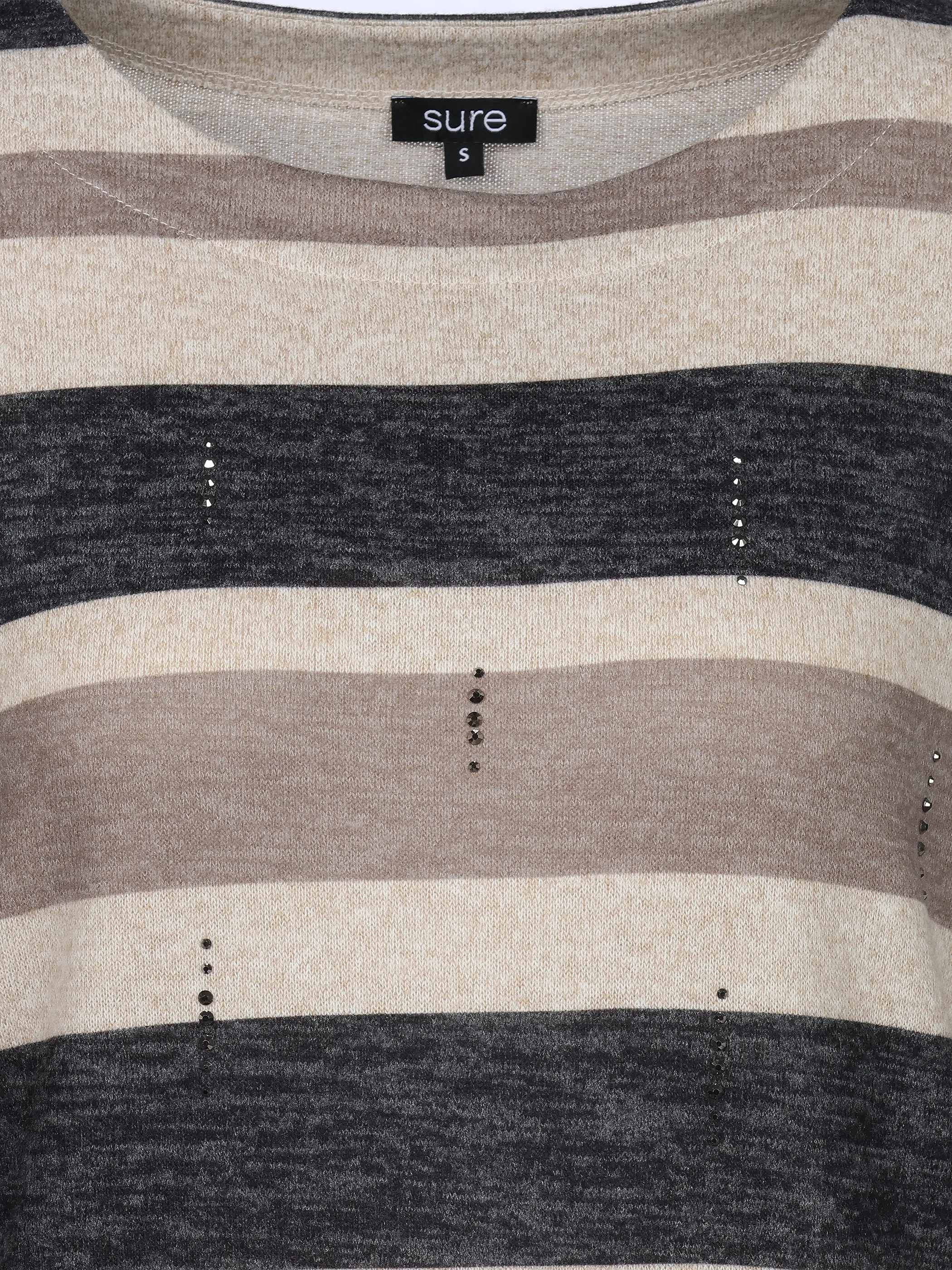 Sure Da-Flauschshirt m. Straß Beige 932655 BEIGE 3
