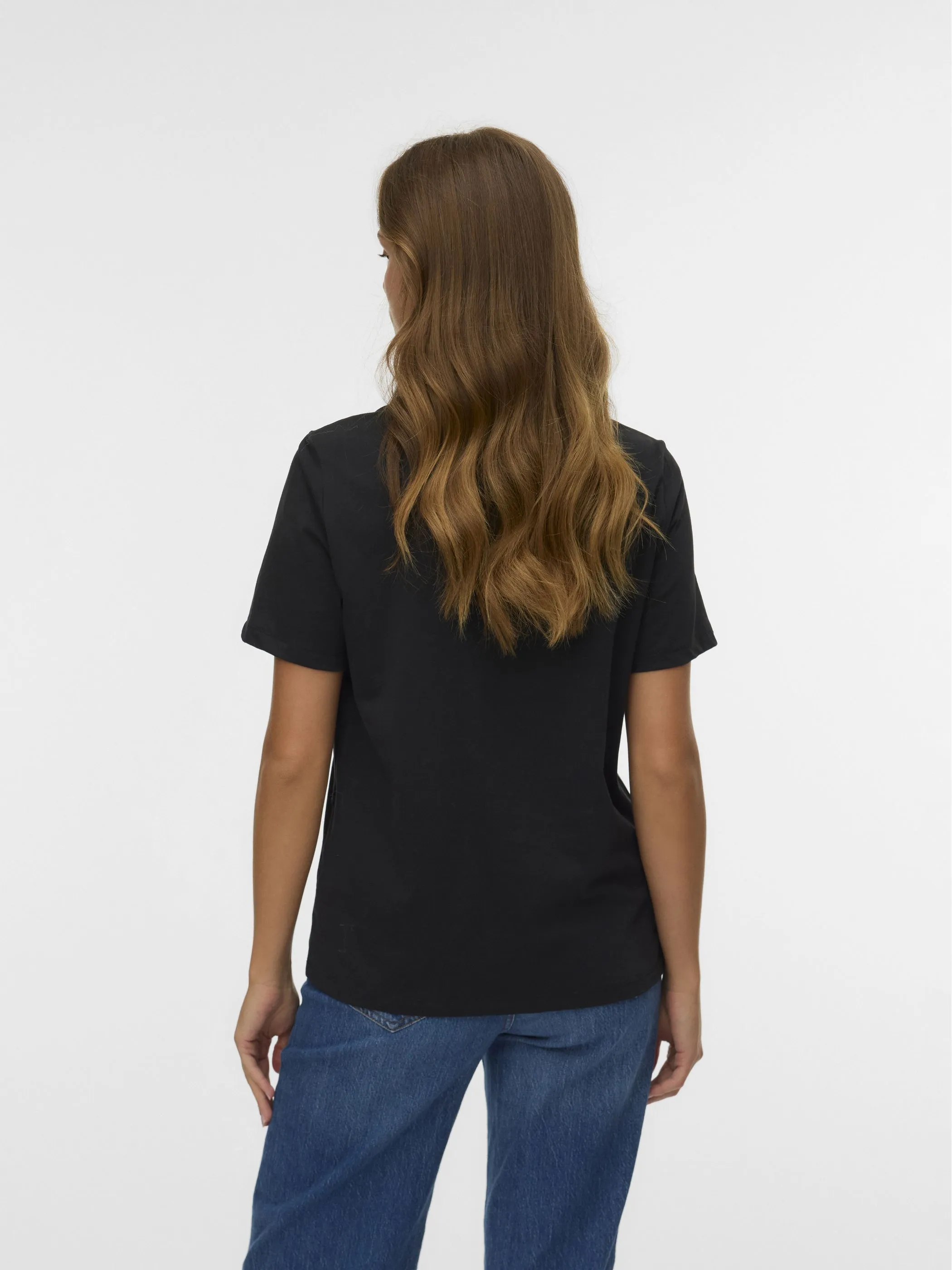 Vero Moda 10336970 VMPAULINA DETAIL SS T Schwarz 917566 177868003 3