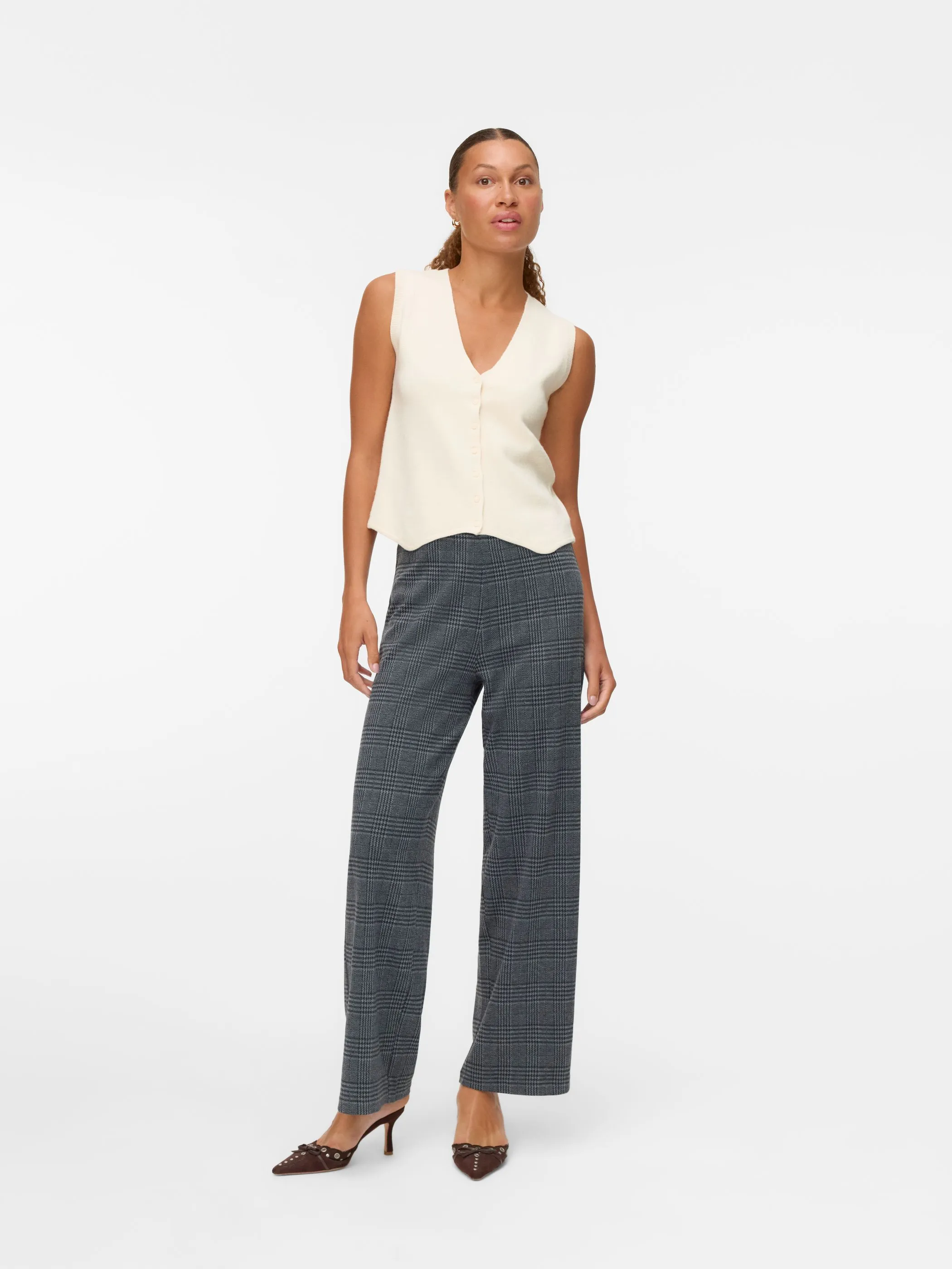 Vero Moda 10322357 VMBERLIN MY MW WIDE P Grau 913126 178996004 2