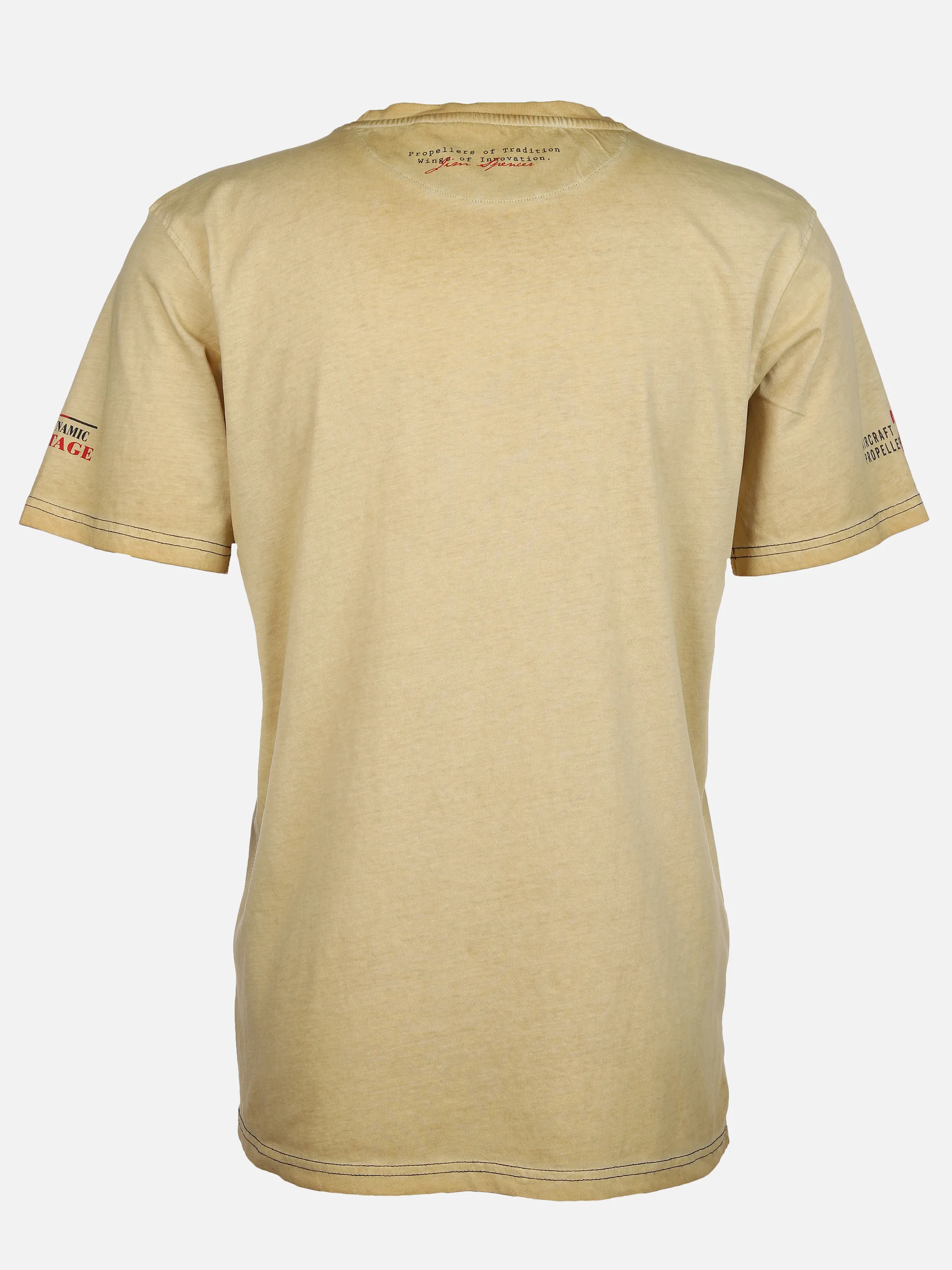 Jim Spencer He. T-Shirt 1/2 Arm Druck RH Gelb 893212 YELLOW 2 Jim Spencer He. T-Shirt 1/2 Arm Druck RH Gelb 893212 YELLOW 2