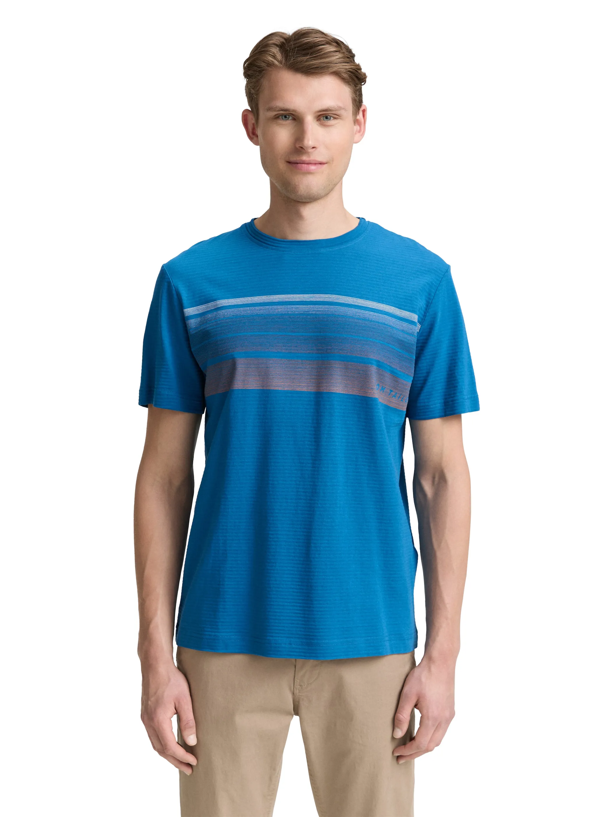 Tom Tailor 1046798 t-shirt with print Türkis 910582 28857 3